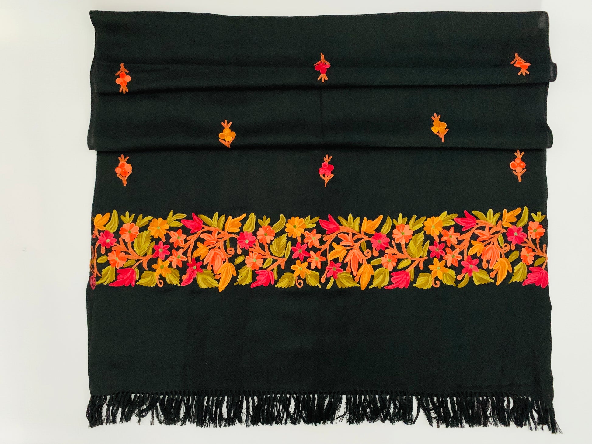 Handmade Personalised Initials Embroidery Scarf - Konmay London