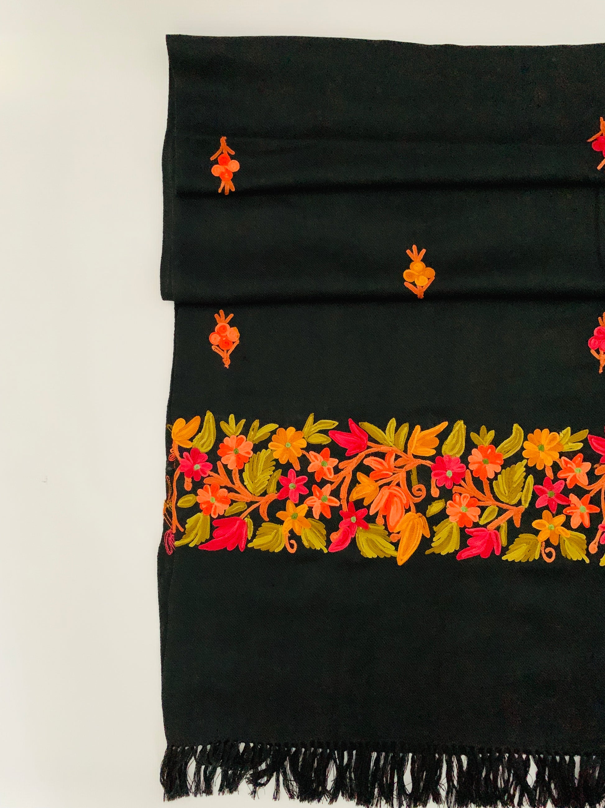 Handmade Personalised Initials Embroidery Scarf - Konmay London