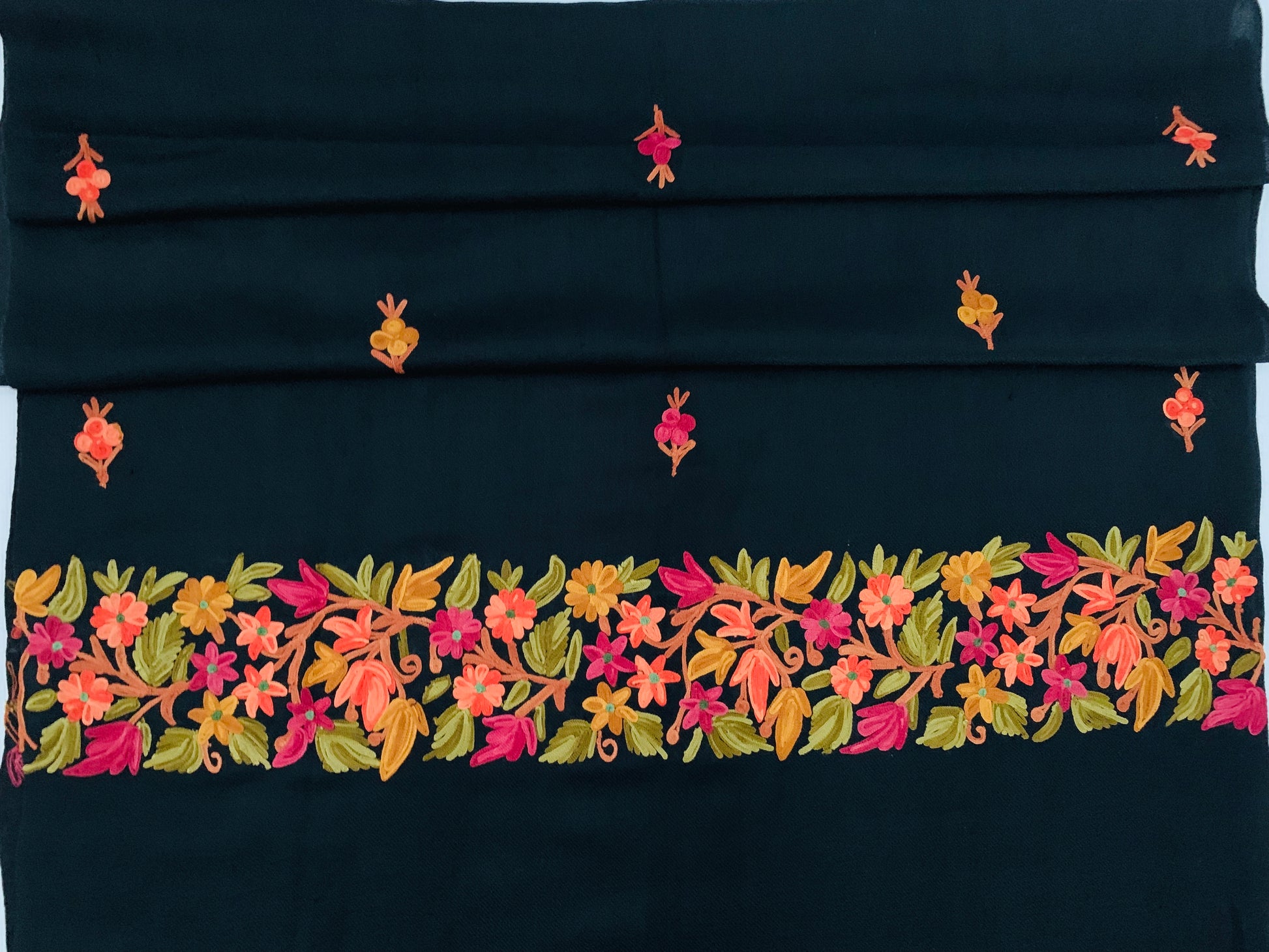 Handmade Personalised Initials Embroidery Scarf - Konmay London