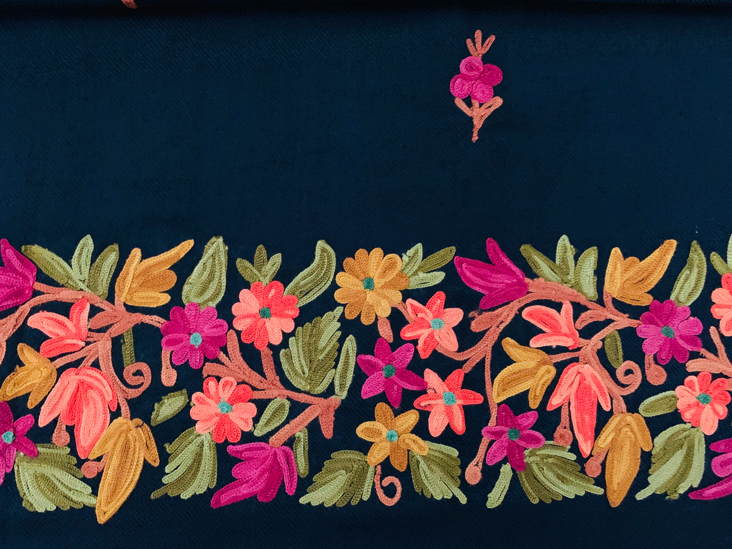 Handmade Personalised Initials Embroidery Scarf - Konmay London