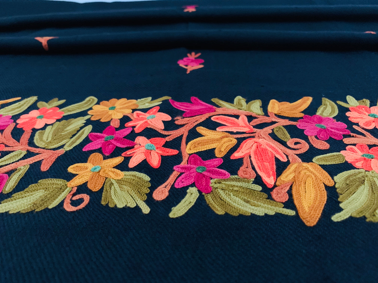 Handmade Personalised Initials Embroidery Scarf - Konmay London