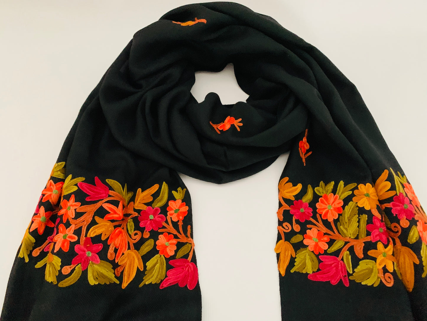 Handmade Personalised Initials Embroidery Scarf - Konmay London