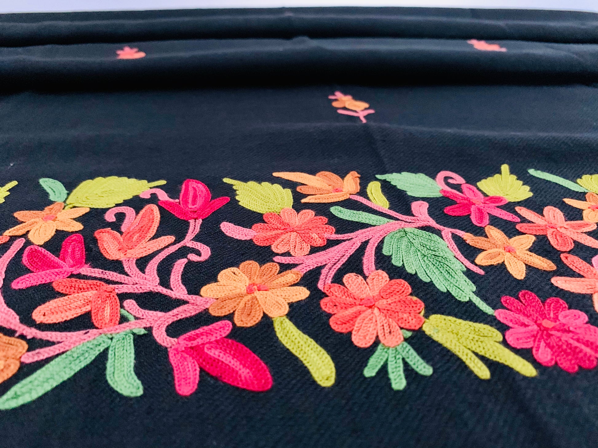 Handmade Personalised Initials Embroidery Scarf - Konmay London