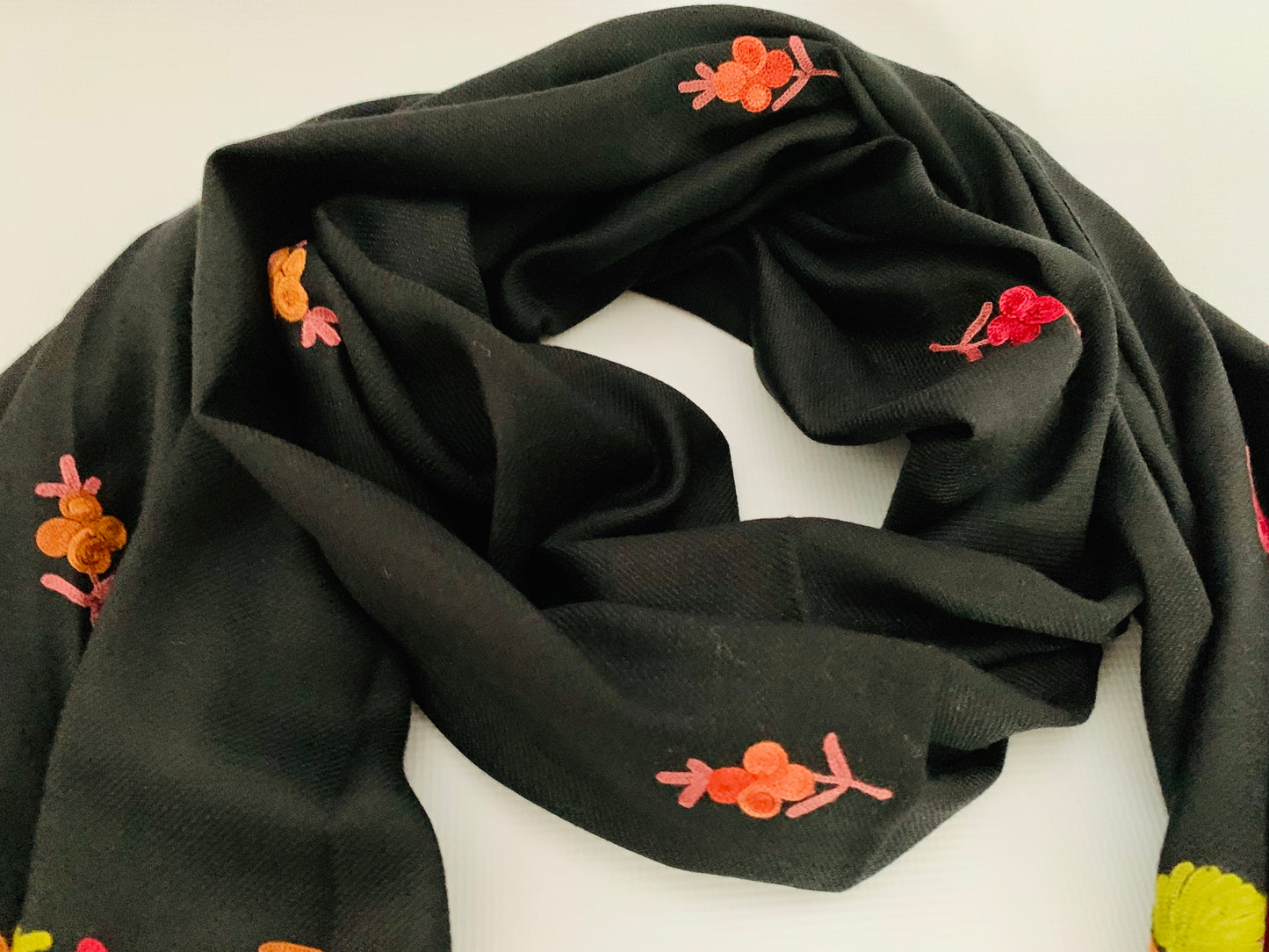 Handmade Personalised Initials Embroidery Scarf - Konmay London