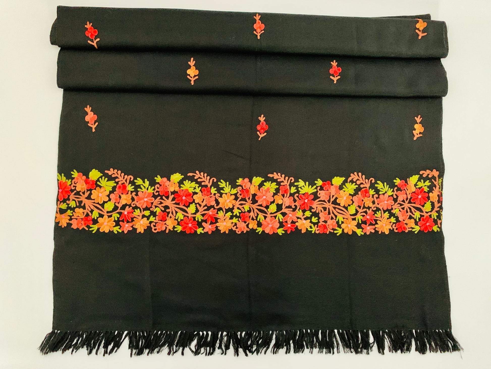 Handmade Personalised Initials Embroidery Scarf - Konmay London