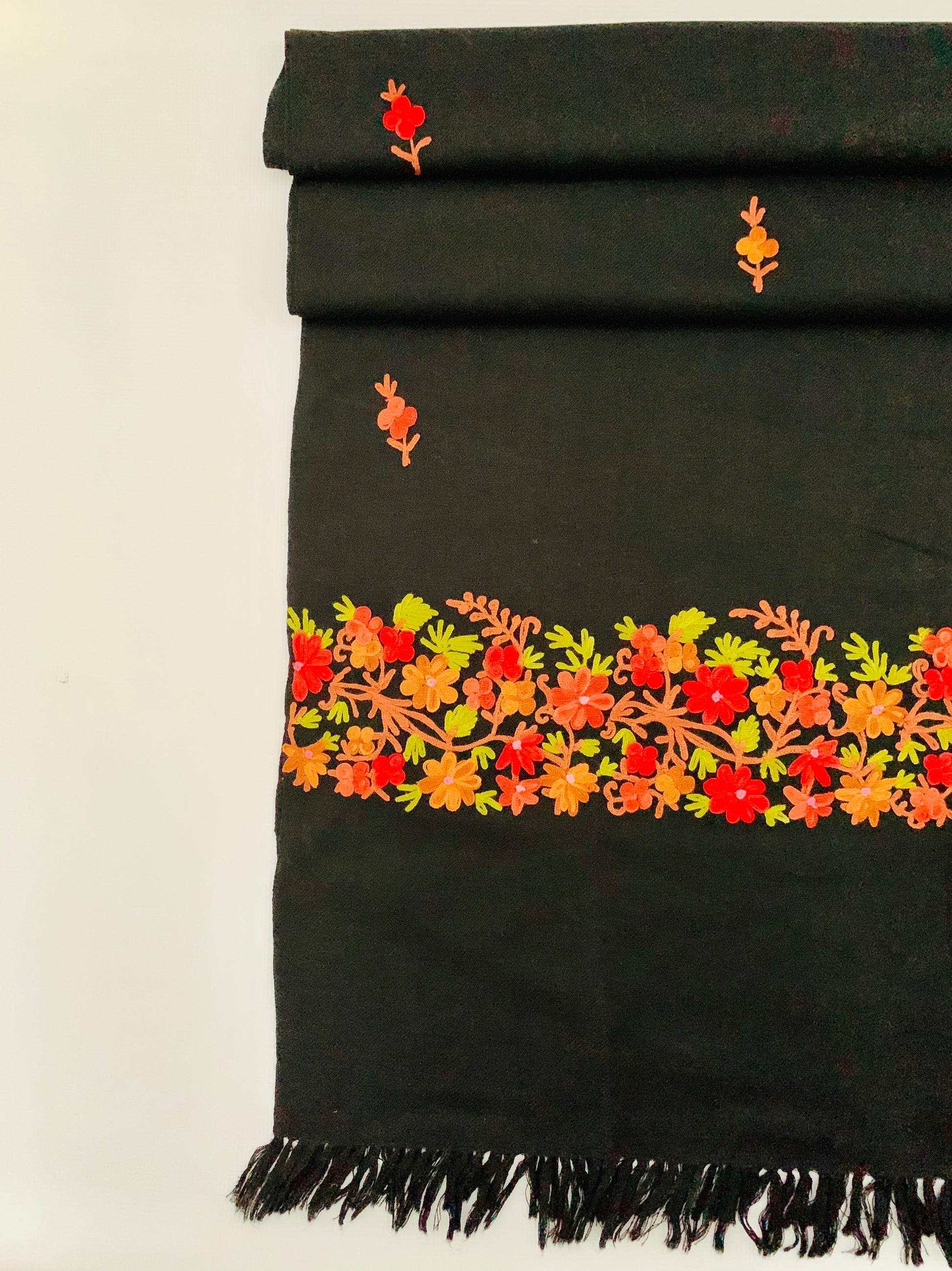 Handmade Personalised Initials Embroidery Scarf - Konmay London