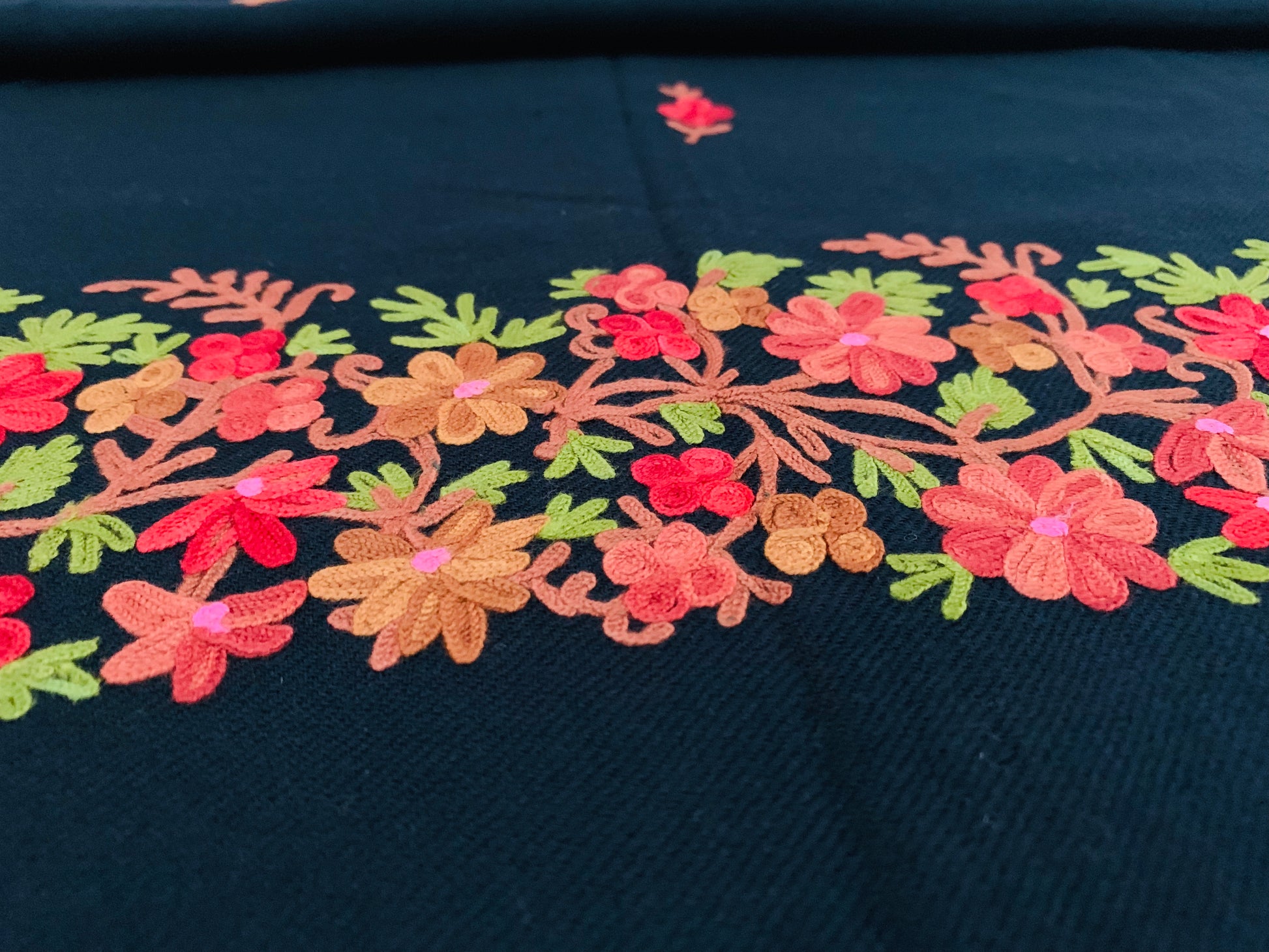 Handmade Personalised Initials Embroidery Scarf - Konmay London