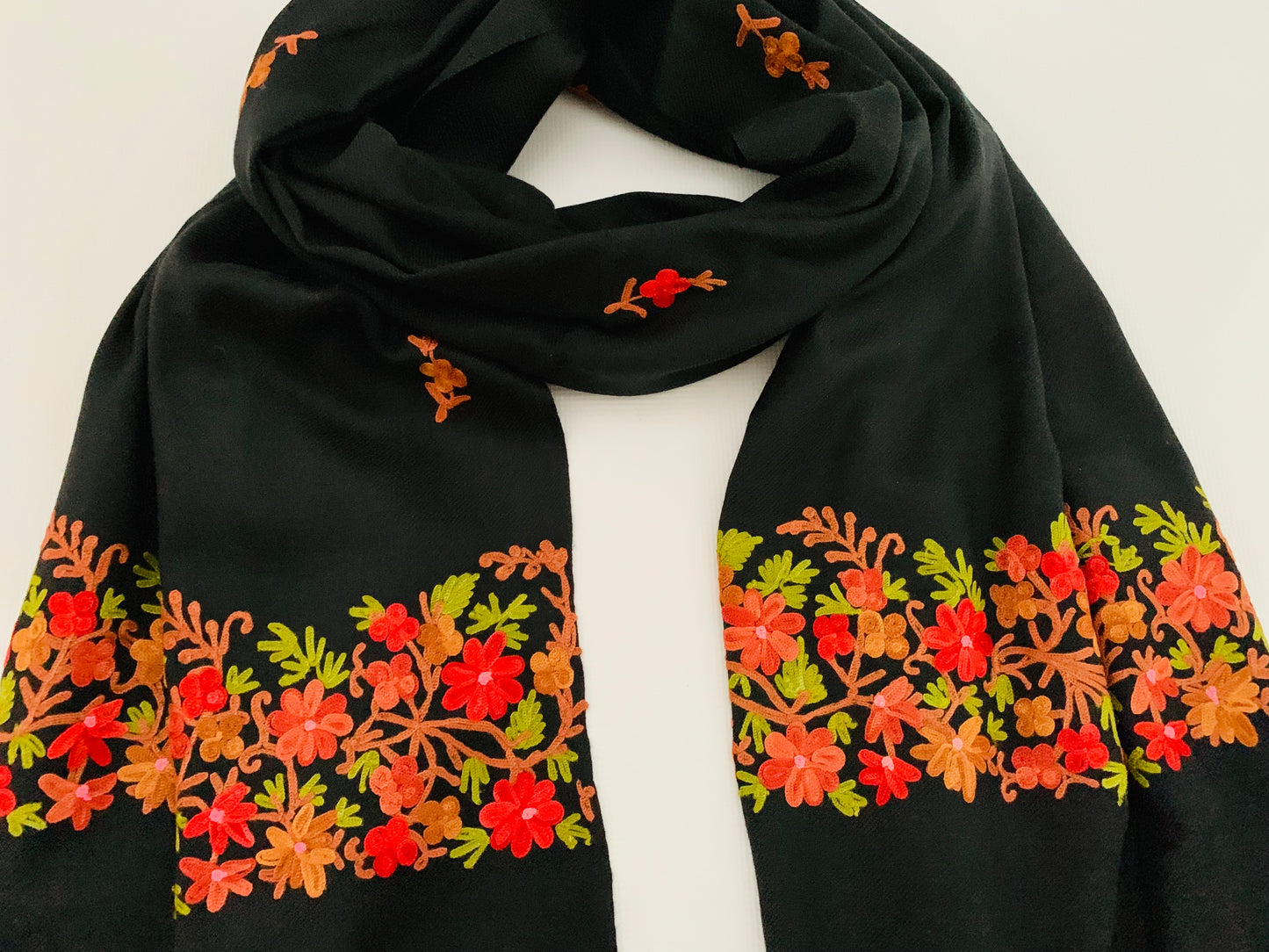 Handmade Personalised Initials Embroidery Scarf - Konmay London