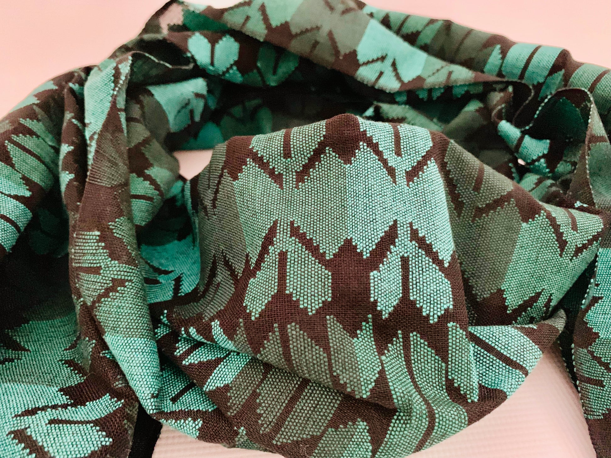 Handmade Personalised Initials Welf-Inlay Designed Cotton Scarf - Konmay London