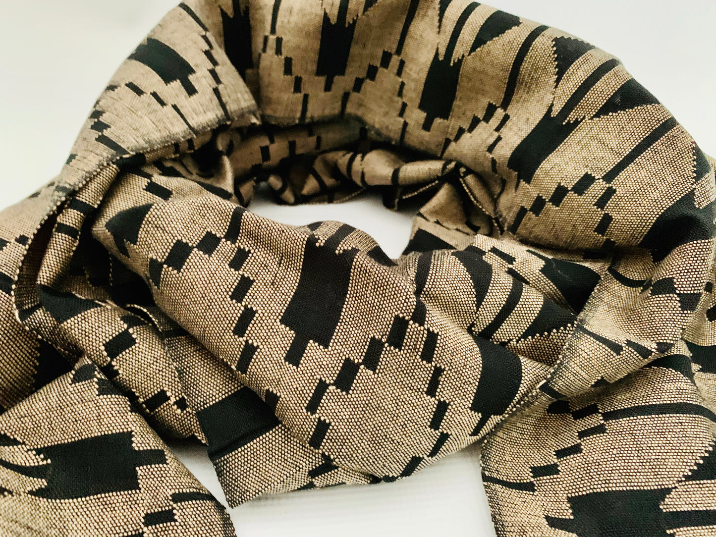 Handmade Personalised Initials Welf-Inlay Designed Cotton Scarf - Konmay London