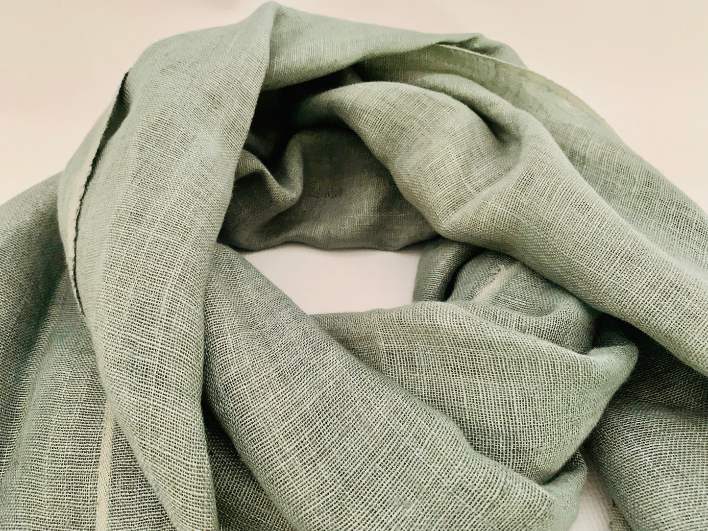 Handmade Personalised Initials Hemp Fibre Scarf - Konmay London