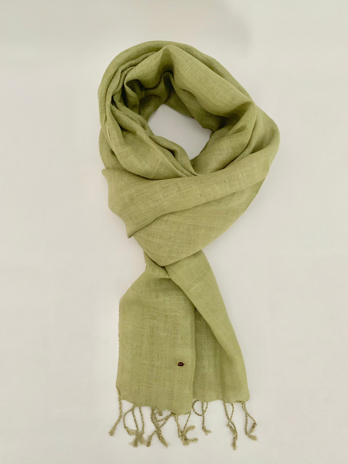 Handmade Personalised Initials Hemp Fibre Scarf - Konmay London
