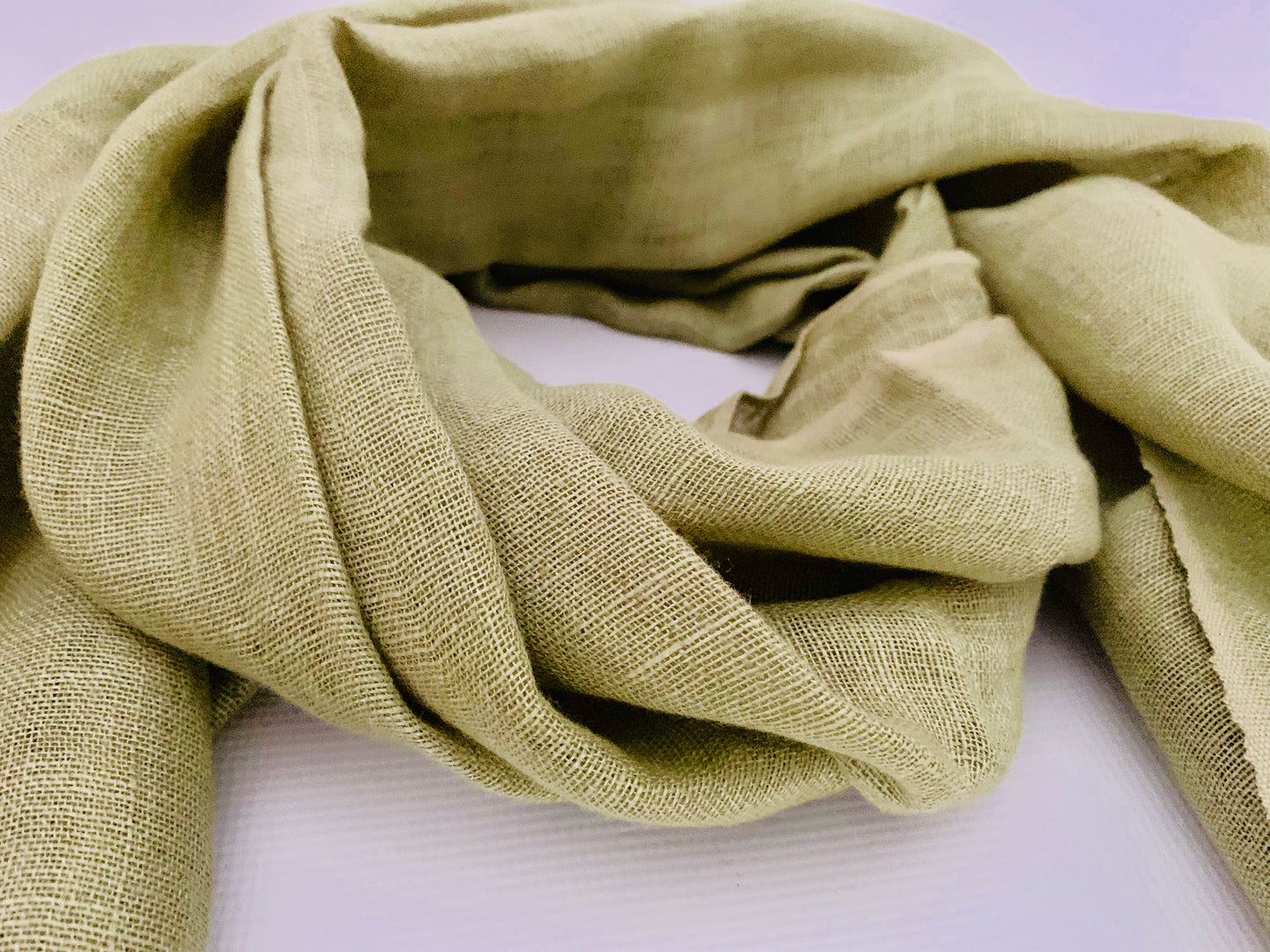 Handmade Personalised Initials Hemp Fibre Scarf - Konmay London