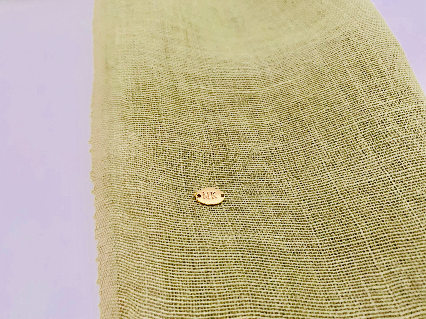Handmade Personalised Initials Hemp Fibre Scarf - Konmay London