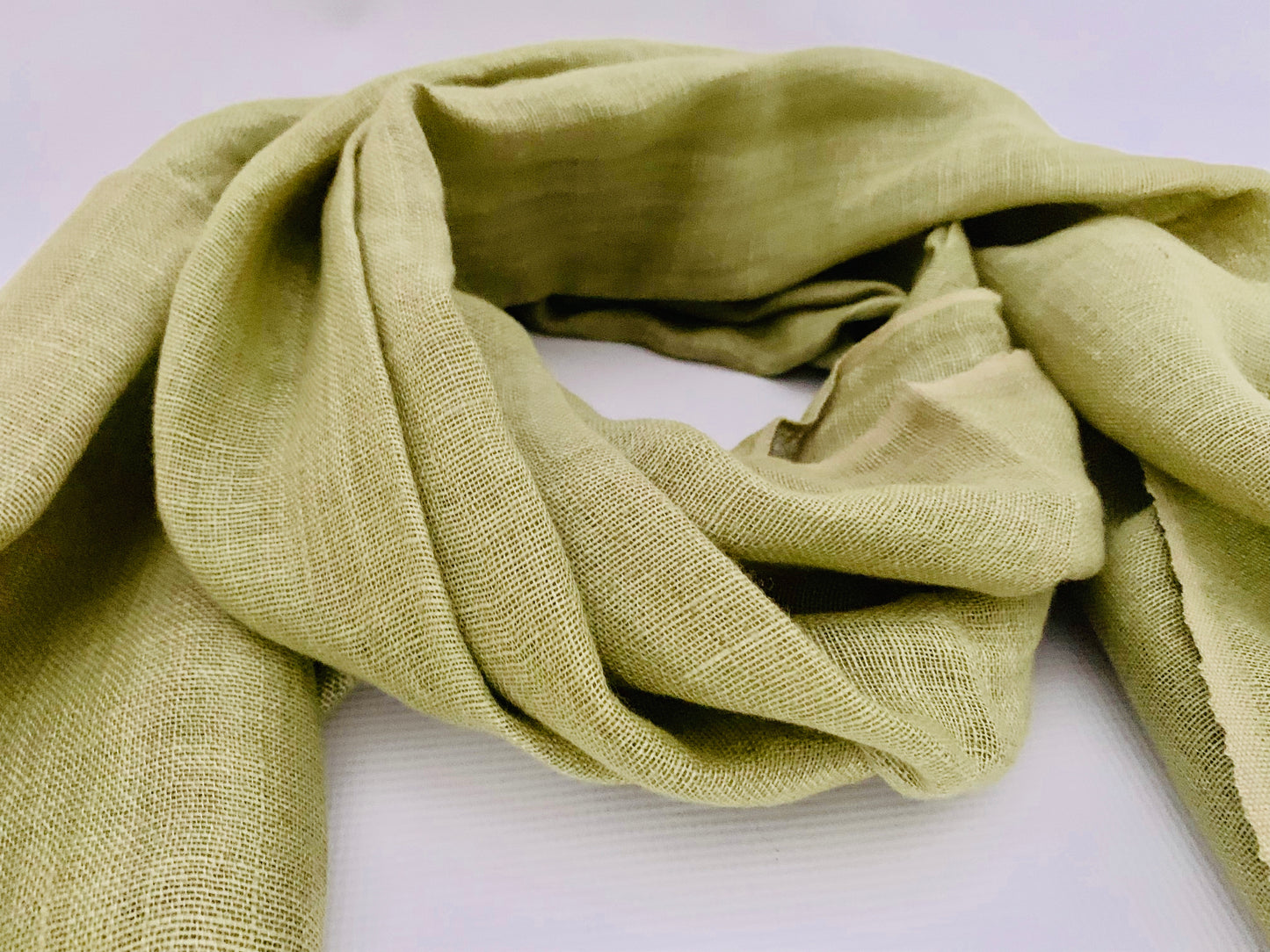 Handmade Personalised Initials Hemp Fibre Scarf - Konmay London