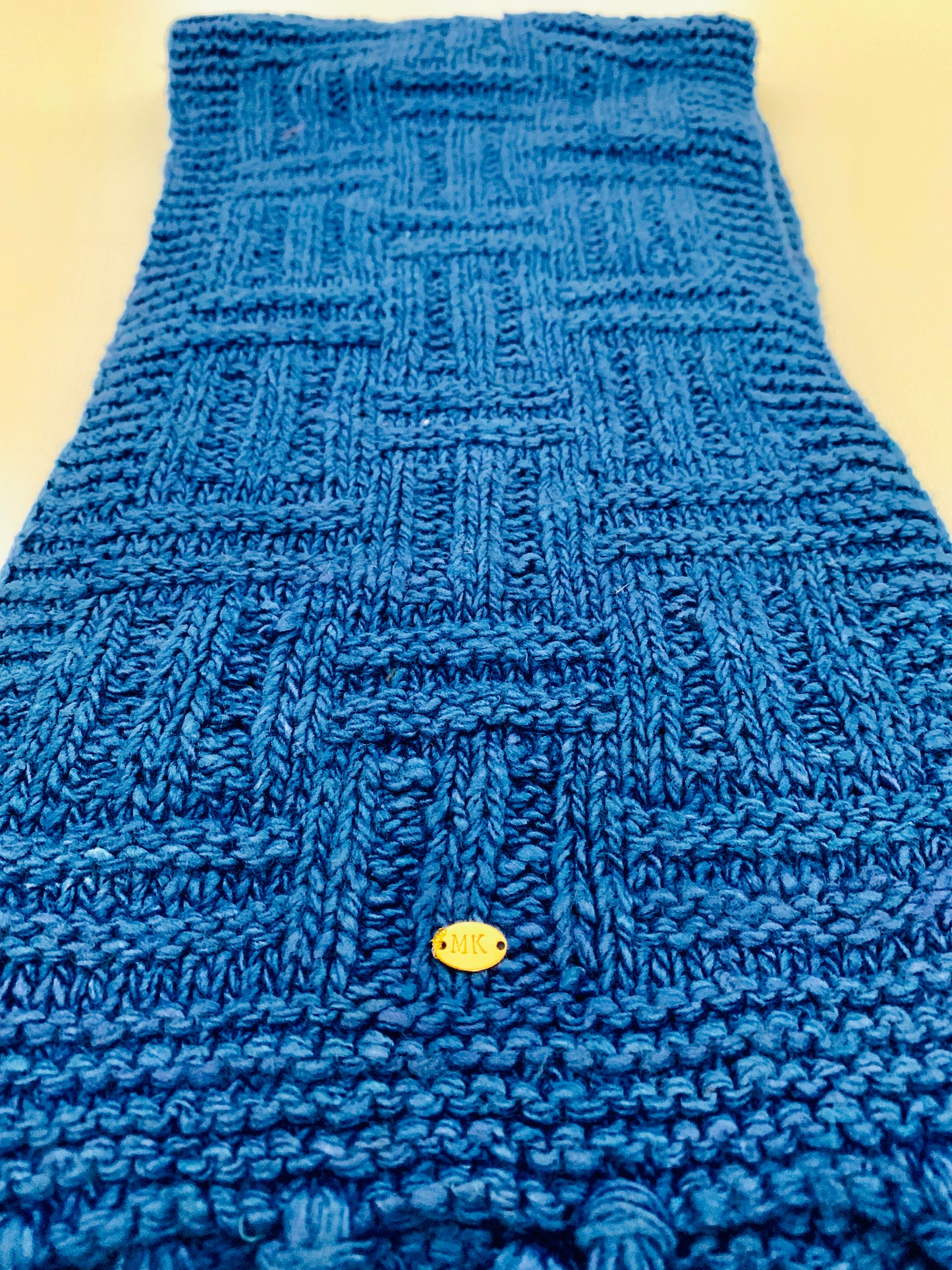 Handmade Personalised Initials Banana Fibre Scarf - Konmay London