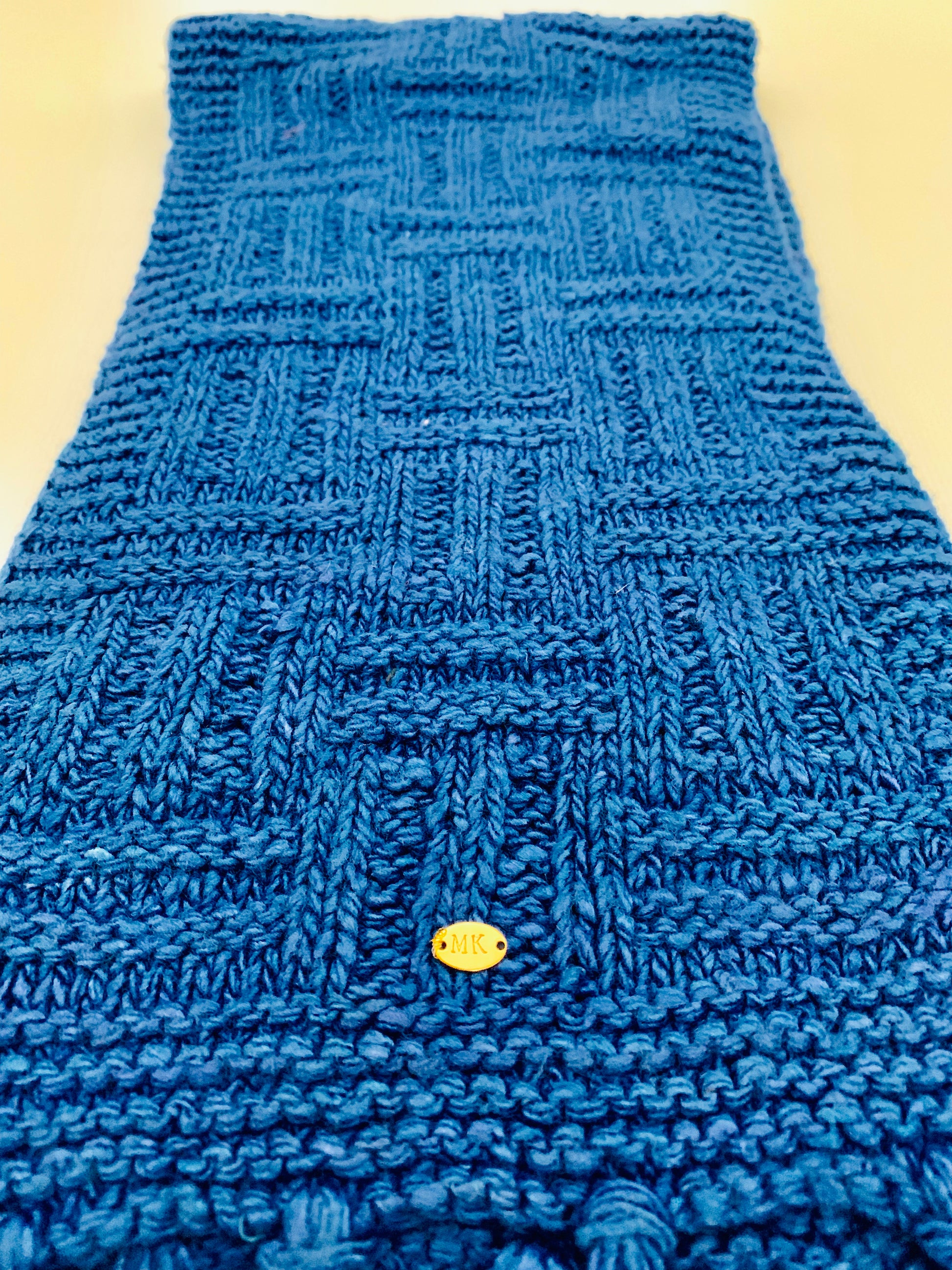 Handmade Personalised Initials Banana Fibre Scarf - Konmay London