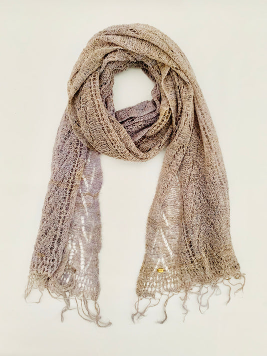 Handmade Personalised Initials Nettle Scarf - Konmay London