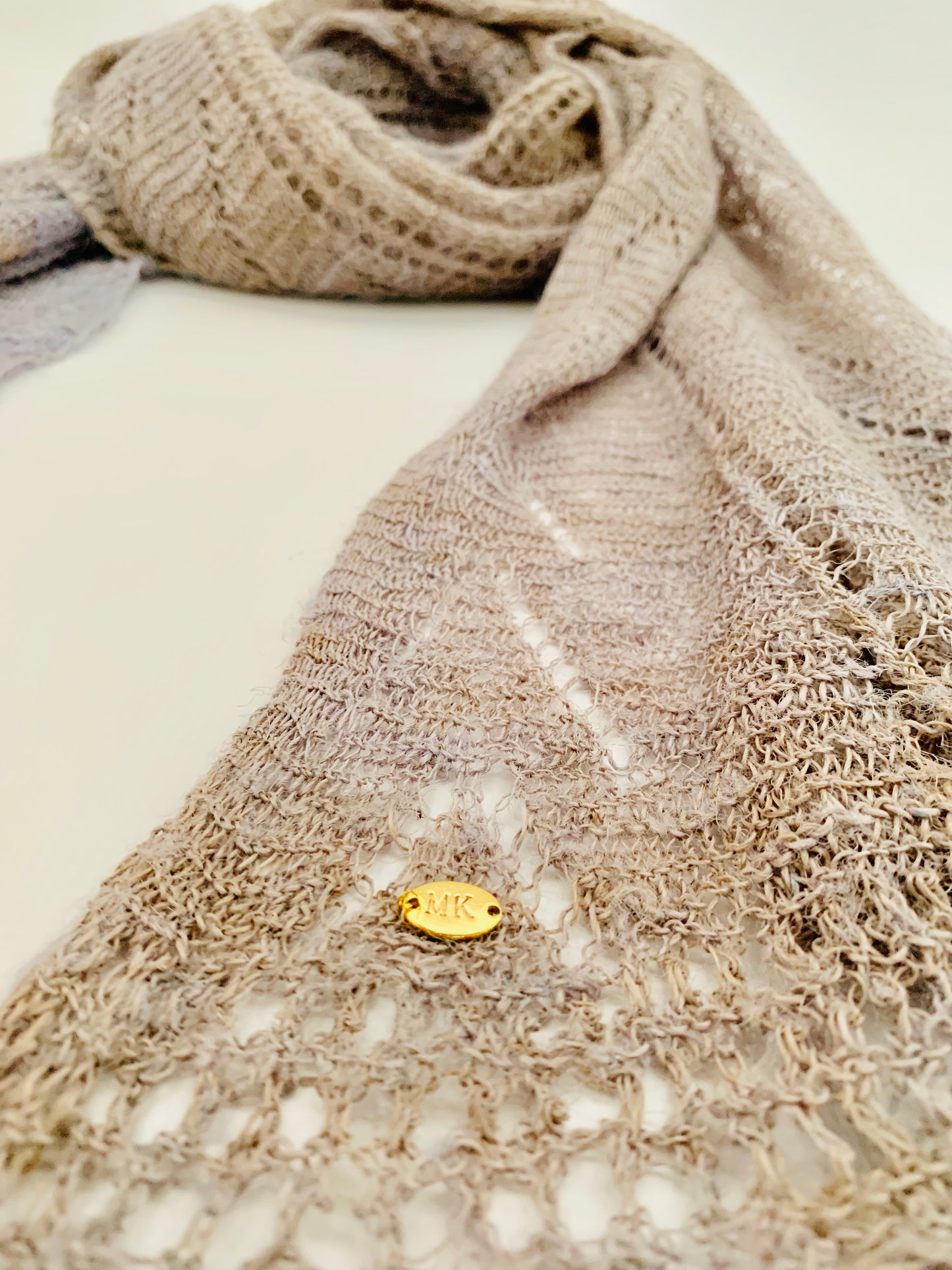 Handmade Personalised Initials Nettle Scarf - Konmay London