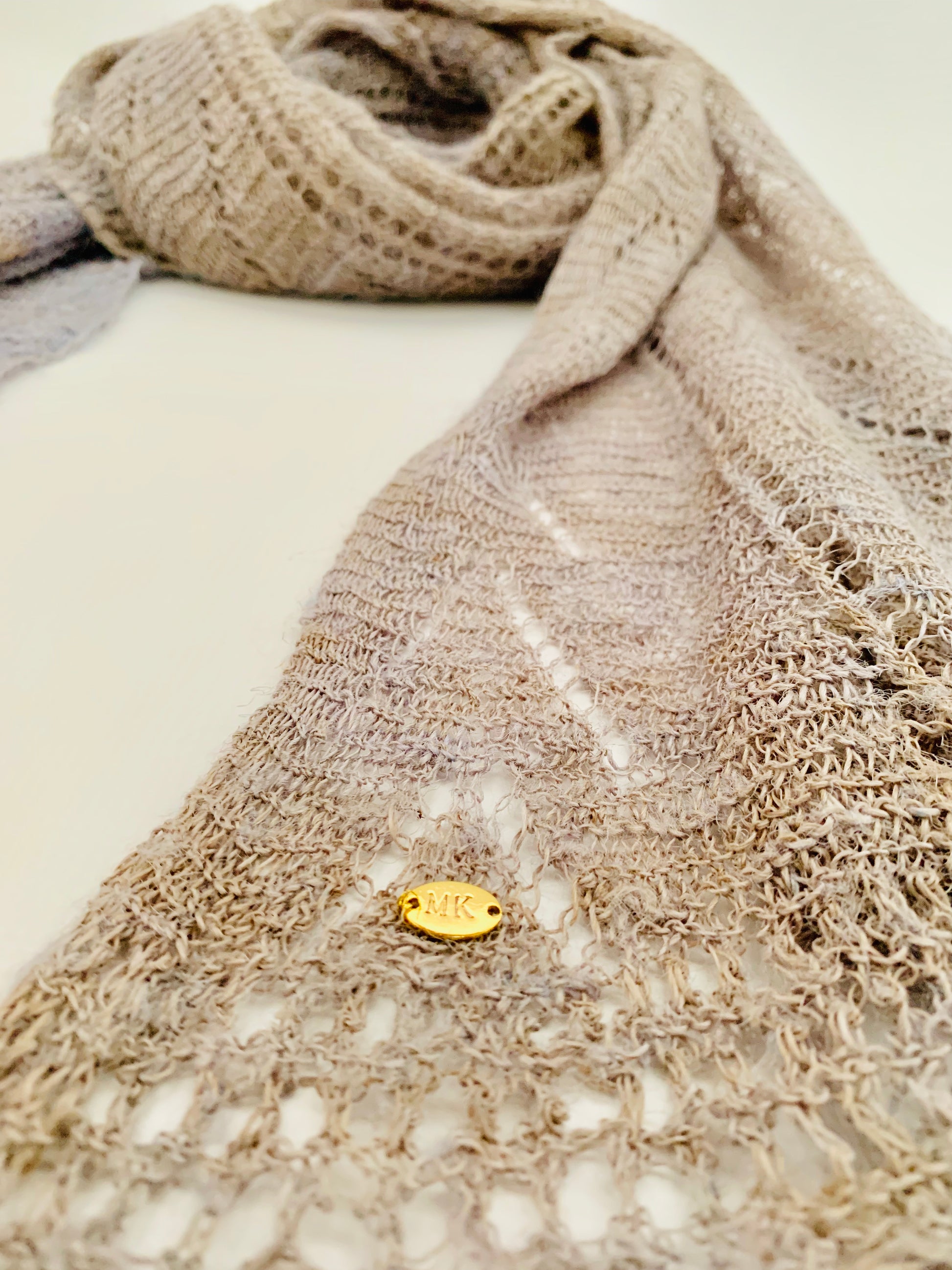 Handmade Personalised Initials Nettle Scarf - Konmay London