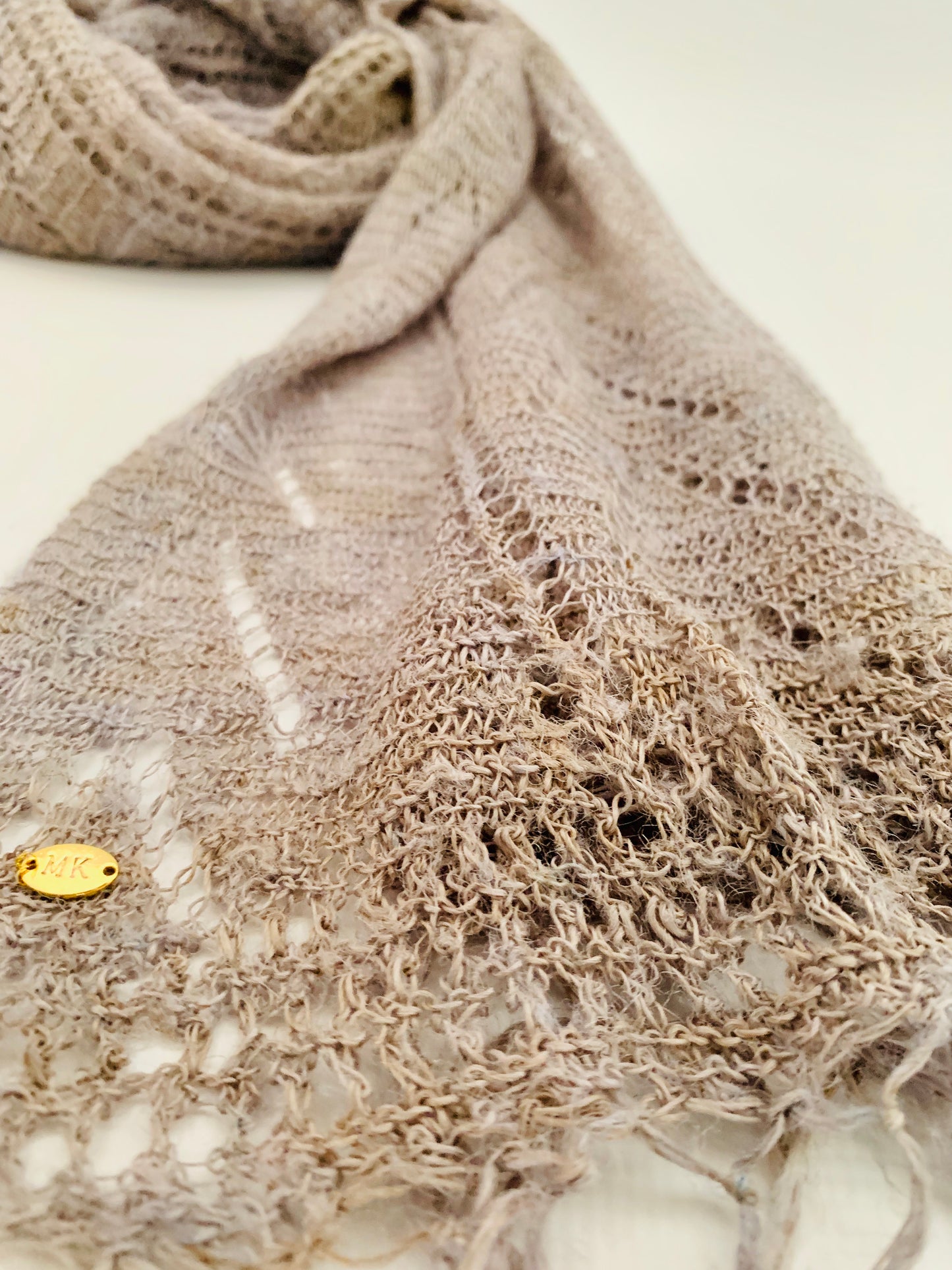 Handmade Personalised Initials Nettle Scarf - Konmay London