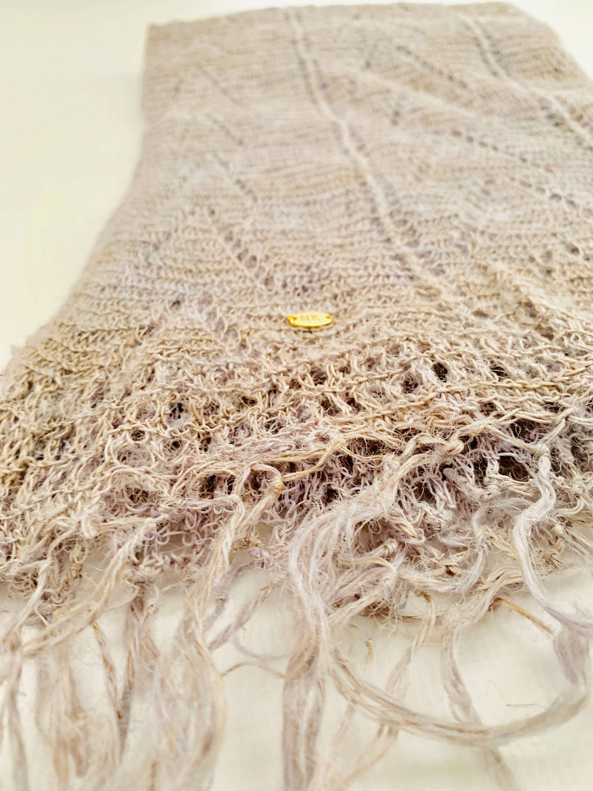 Handmade Personalised Initials Nettle Scarf - Konmay London