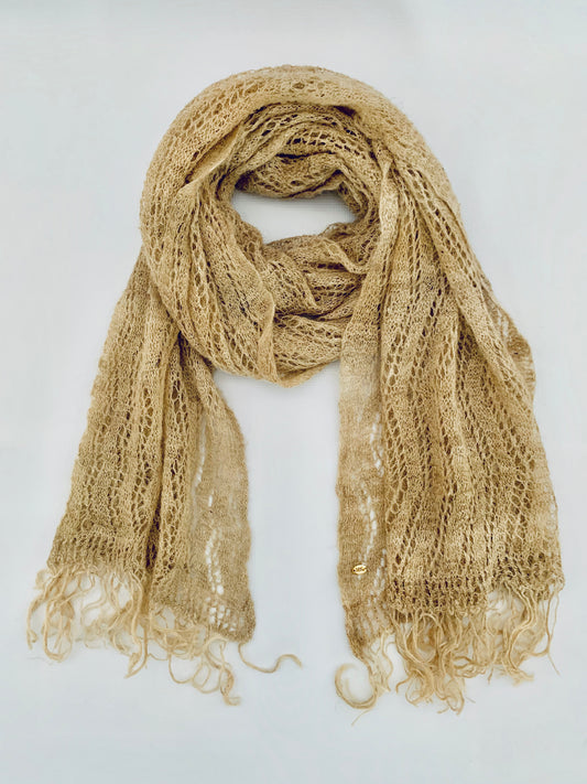 Handmade Personalised Initials Nettle Scarf - Konmay London