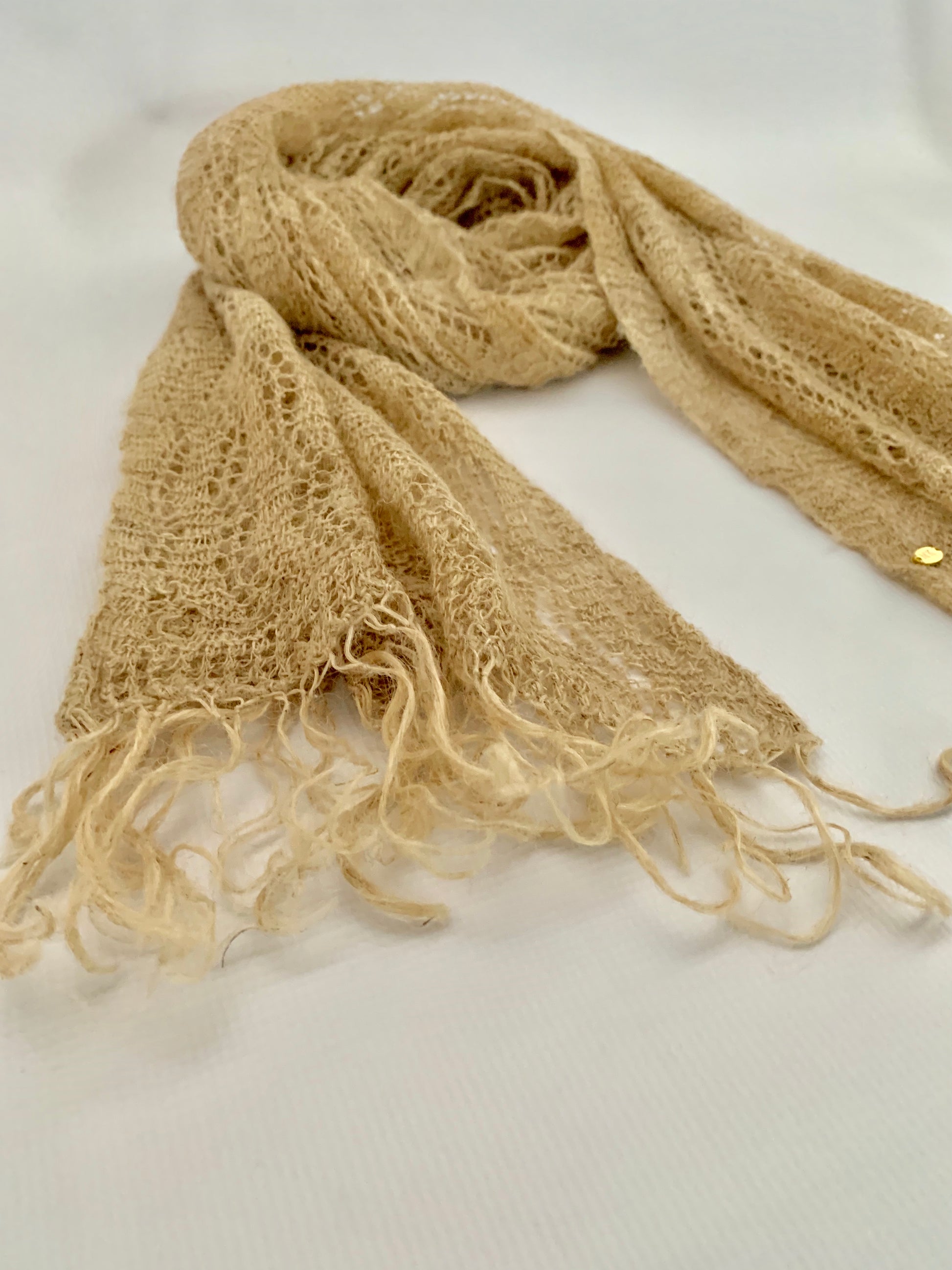 Handmade Personalised Initials Nettle Scarf - Konmay London