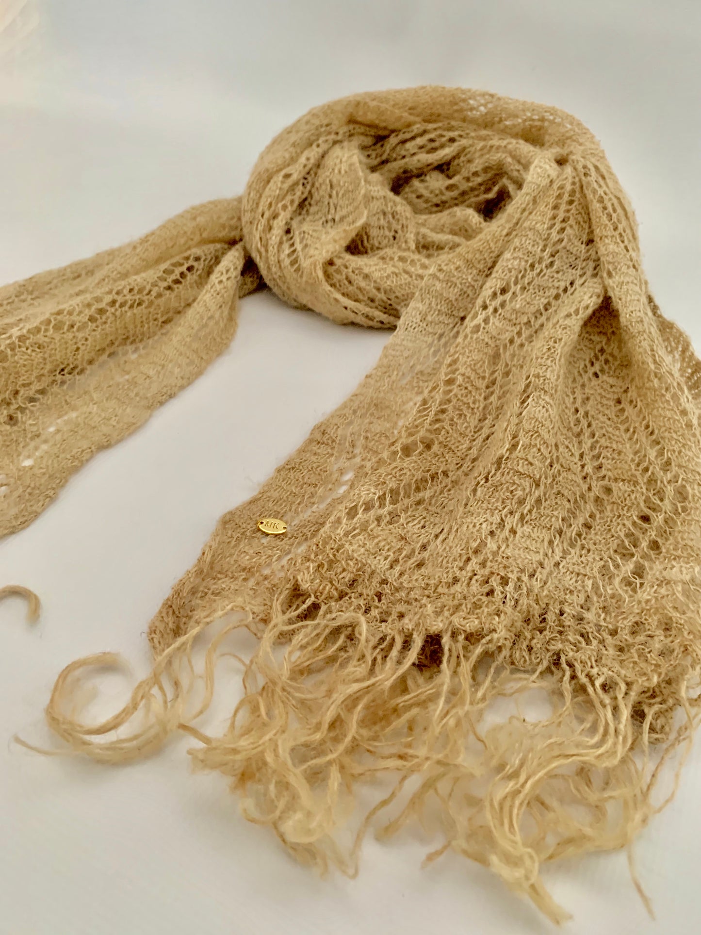 Handmade Personalised Initials Nettle Scarf - Konmay London