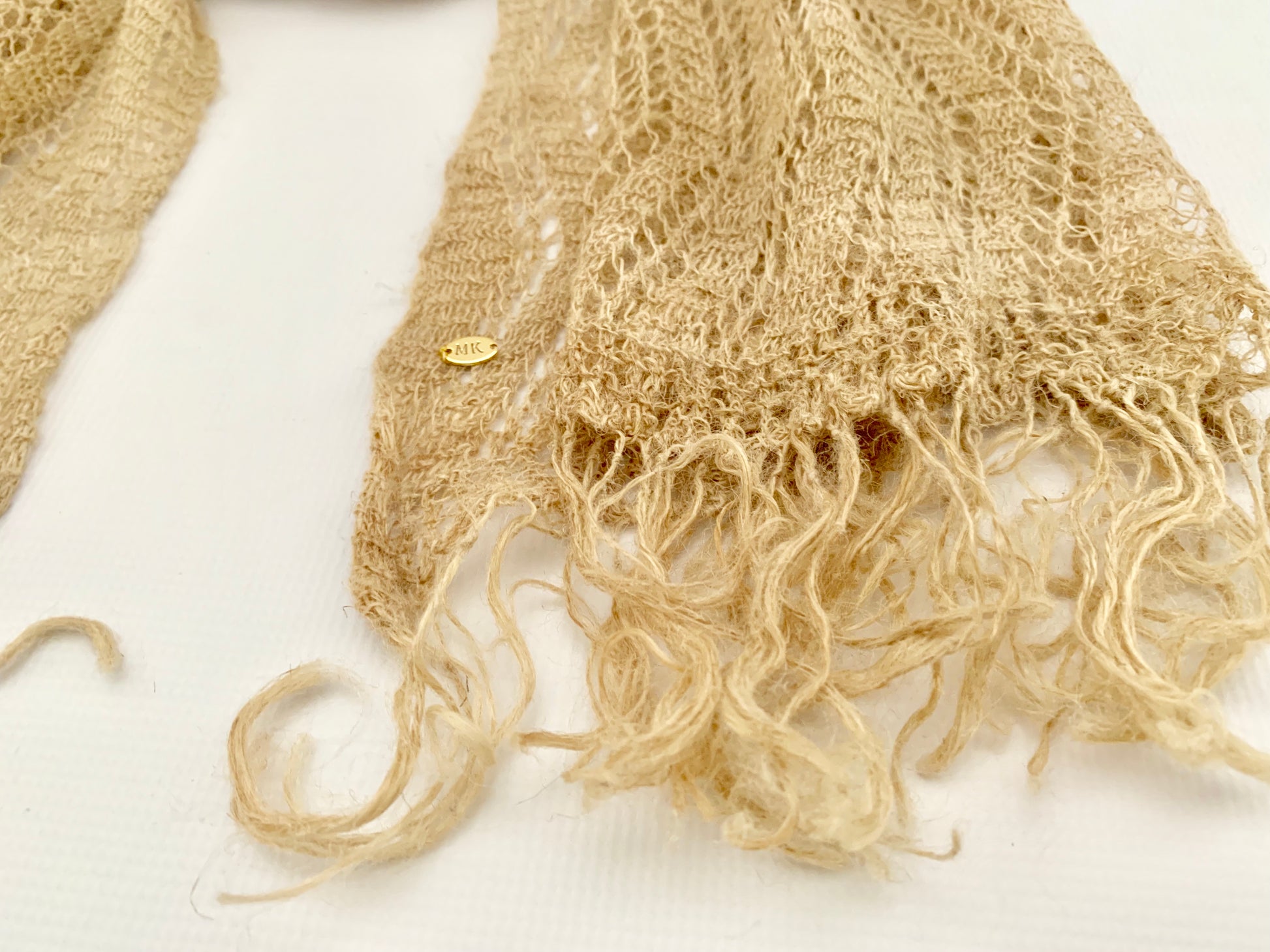 Handmade Personalised Initials Nettle Scarf - Konmay London