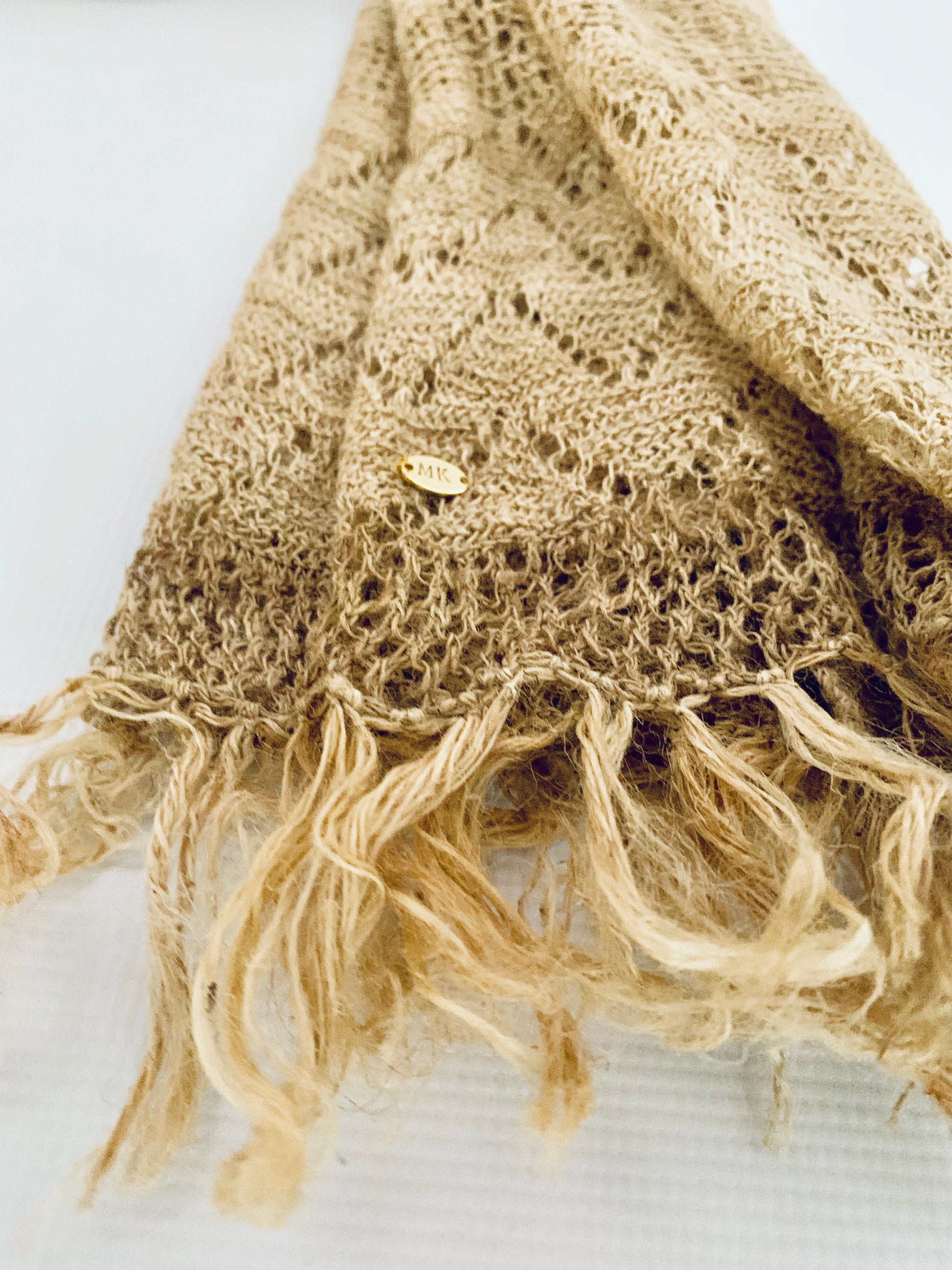 Handmade Personalised Initials Nettle Scarf - Konmay London
