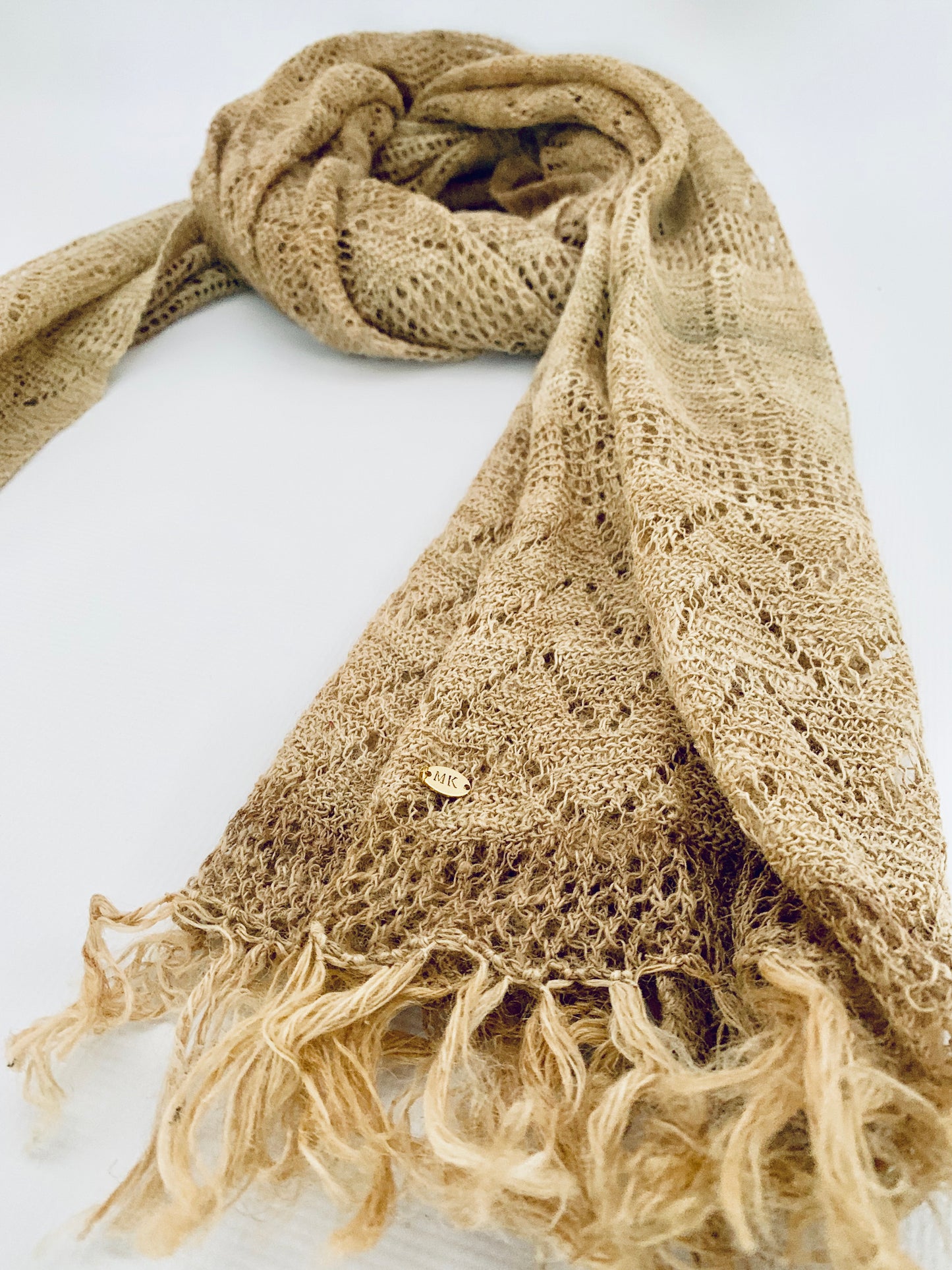 Handmade Personalised Initials Nettle Scarf - Konmay London