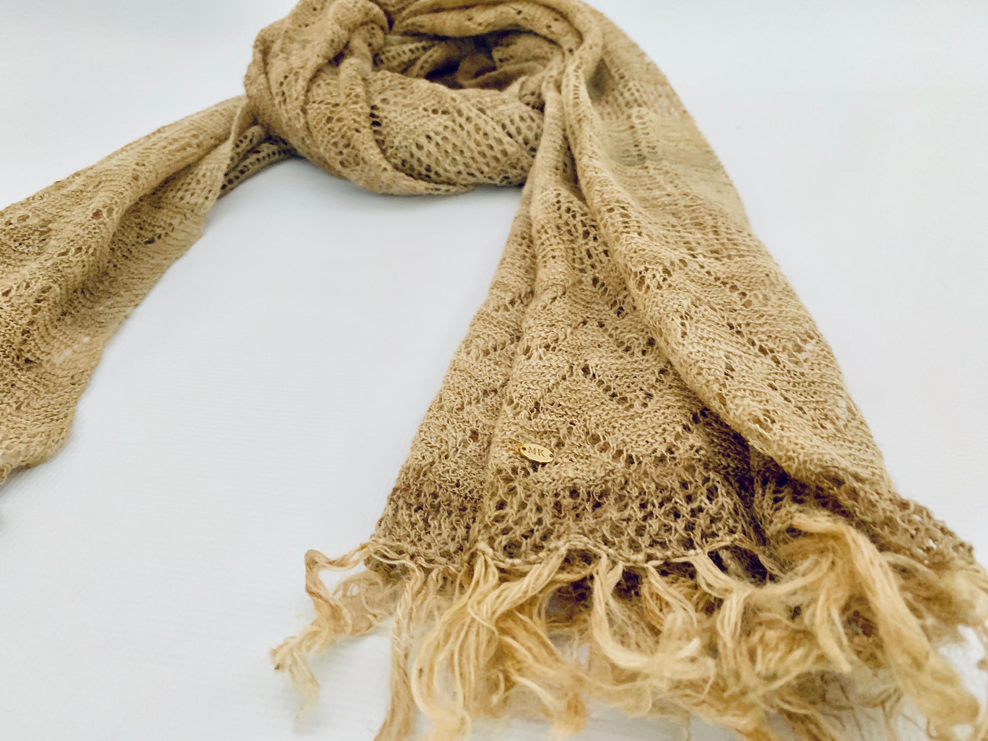 Handmade Personalised Initials Nettle Scarf - Konmay London