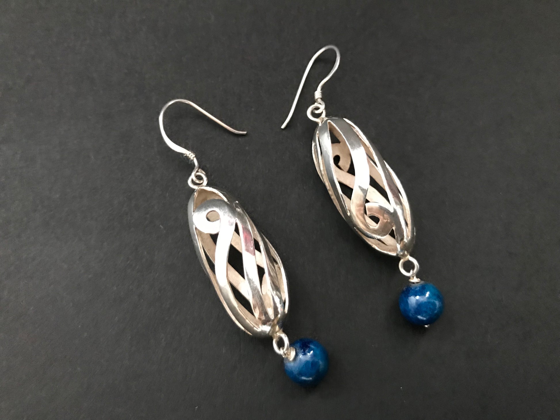 Handmade Spiral Hollow Tube Earrings - Konmay London