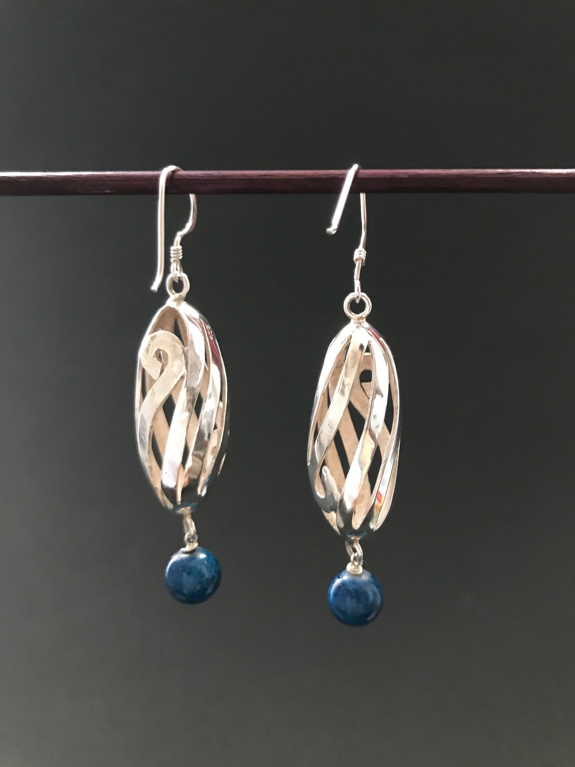 Handmade Spiral Hollow Tube Earrings - Konmay London