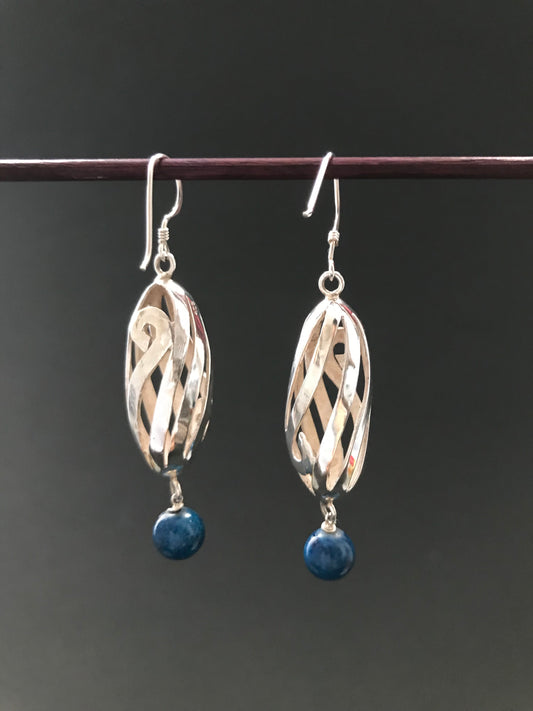 Handmade Spiral Hollow Tube Earrings - Konmay London