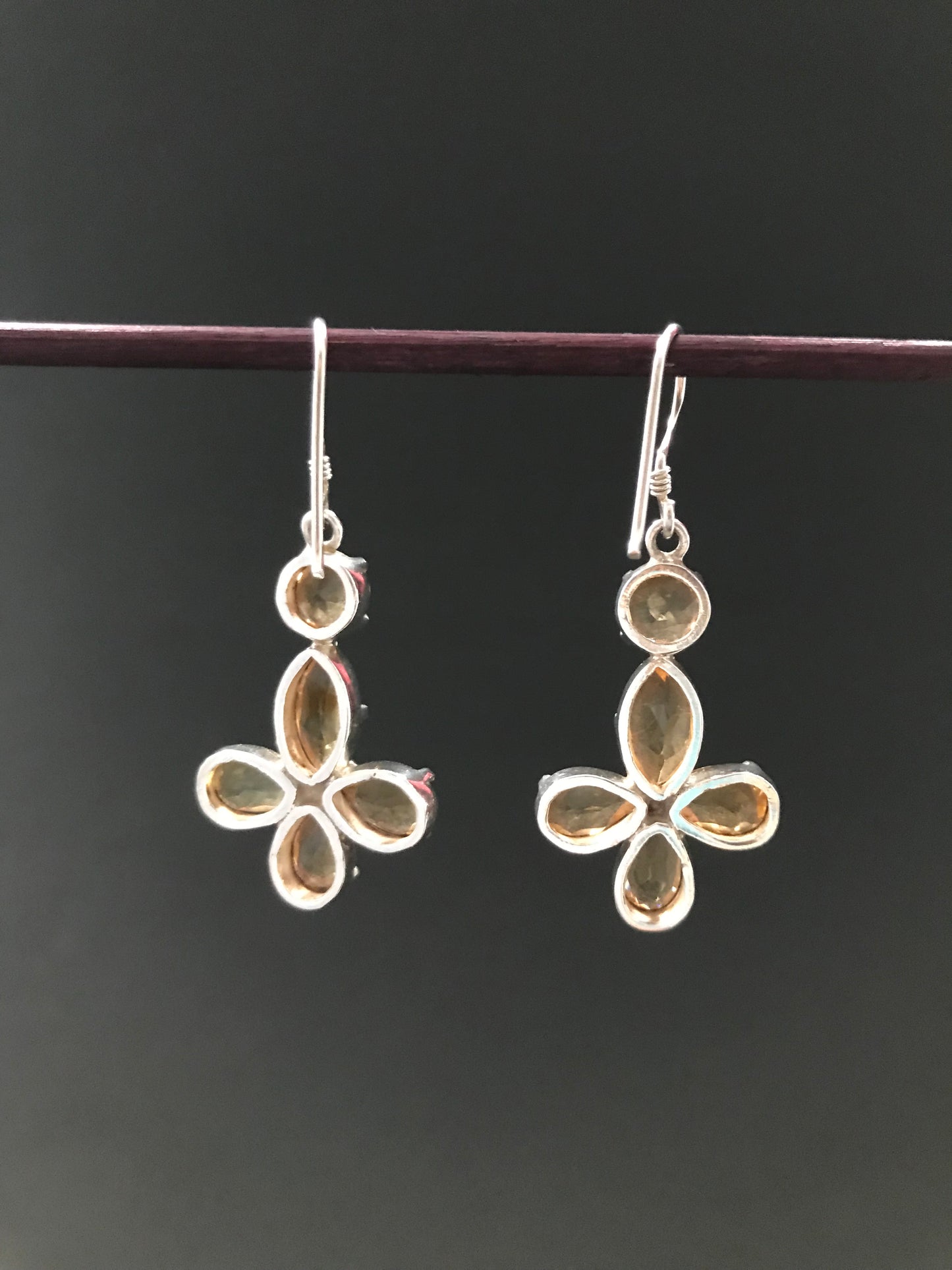 Handmade Amethyst & Peridot/ Citrine/ Garnet Earrings - Konmay London