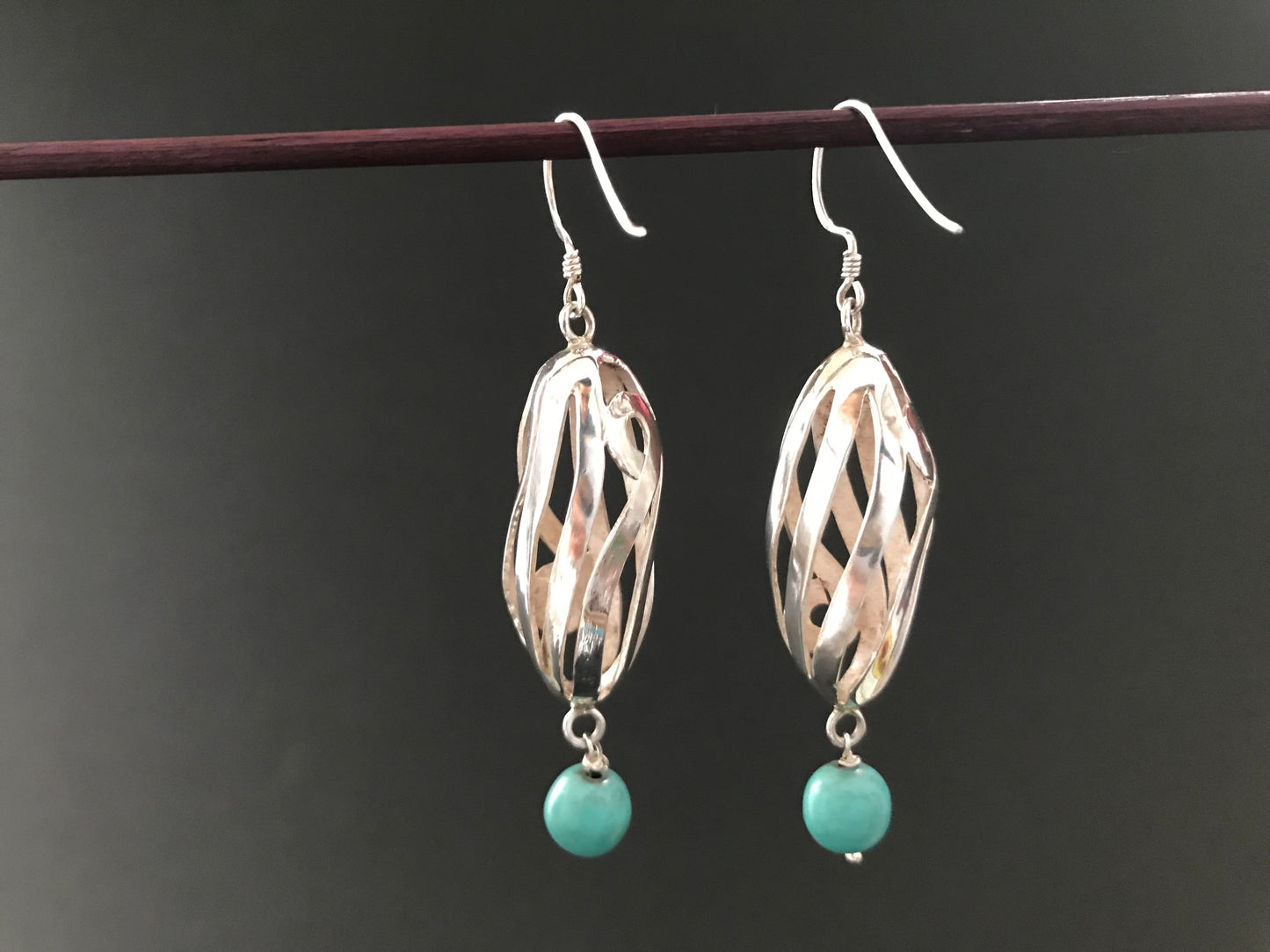 Handmade Spiral Hollow Tube Earrings - Konmay London