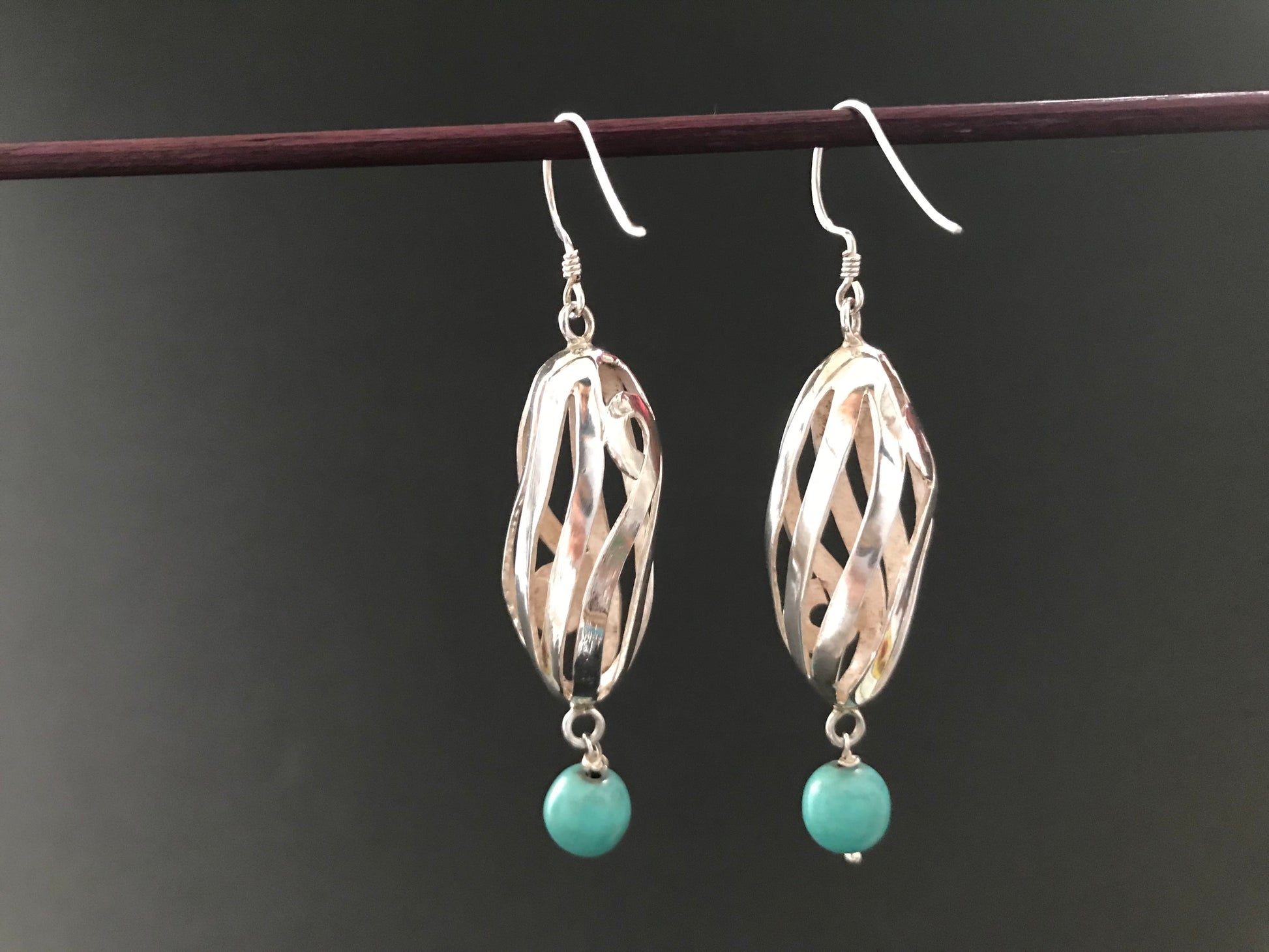 Handmade Spiral Hollow Tube Earrings - Konmay London