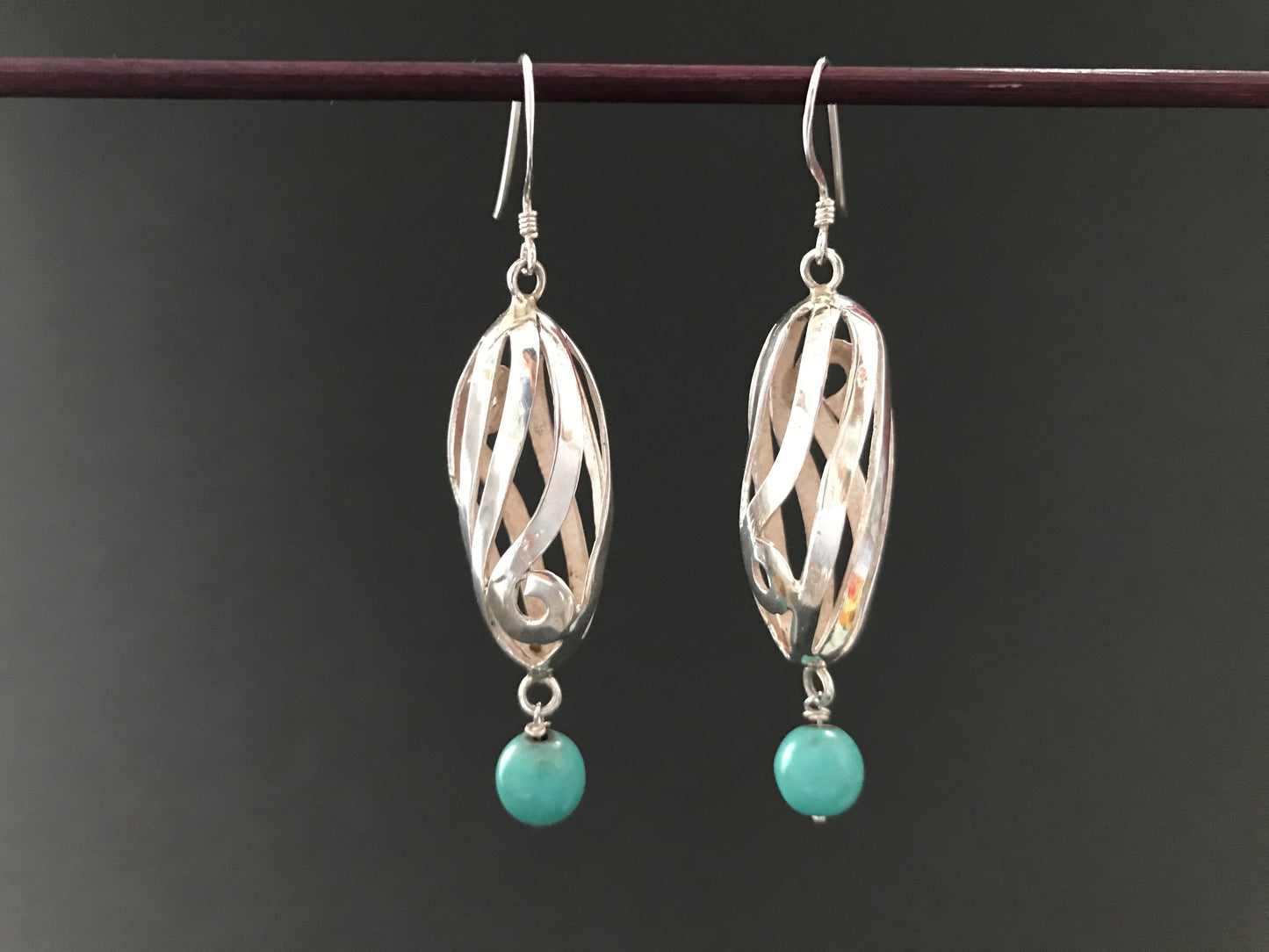 Handmade Spiral Hollow Tube Earrings - Konmay London