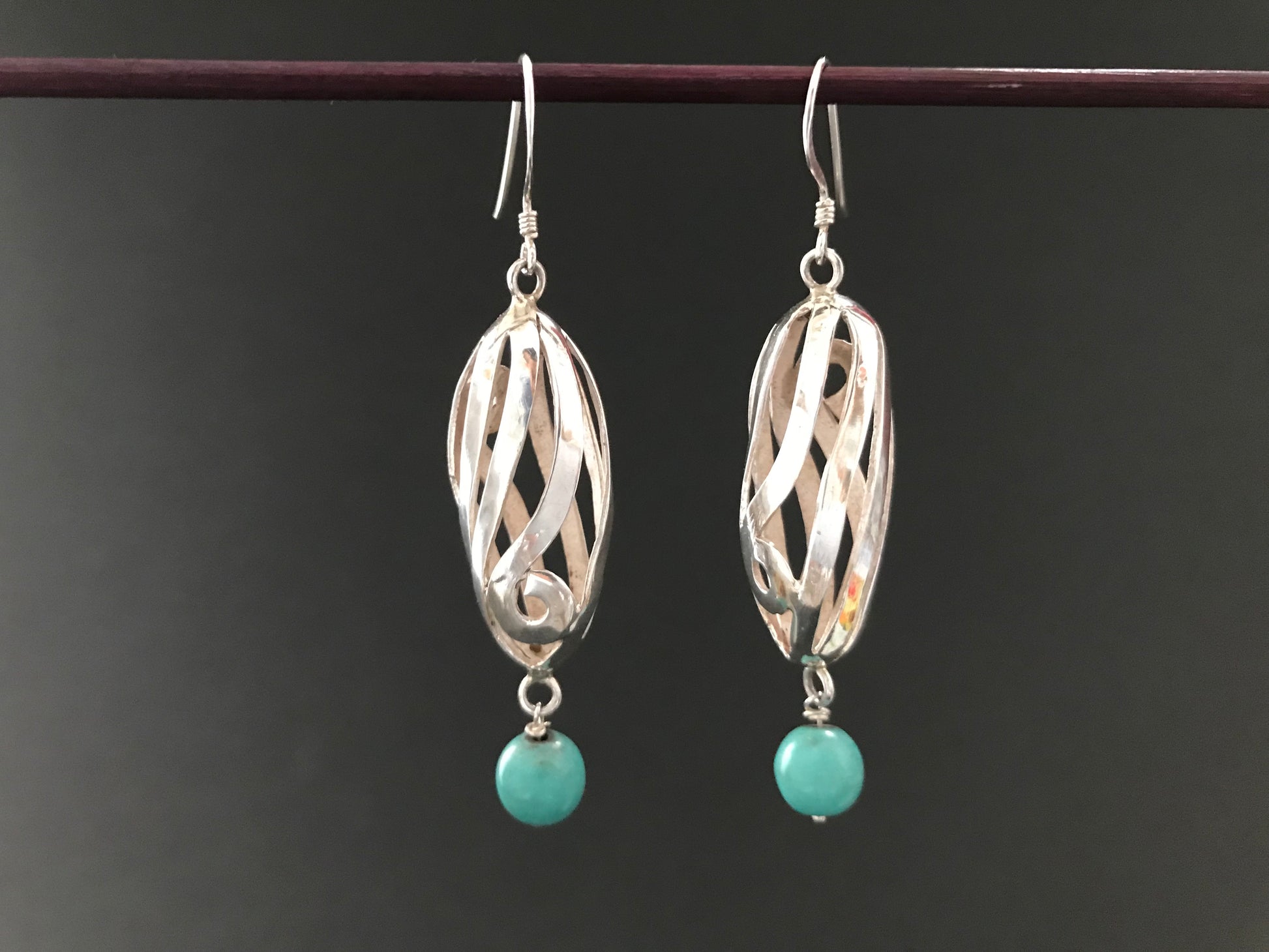 Handmade Spiral Hollow Tube Earrings - Konmay London