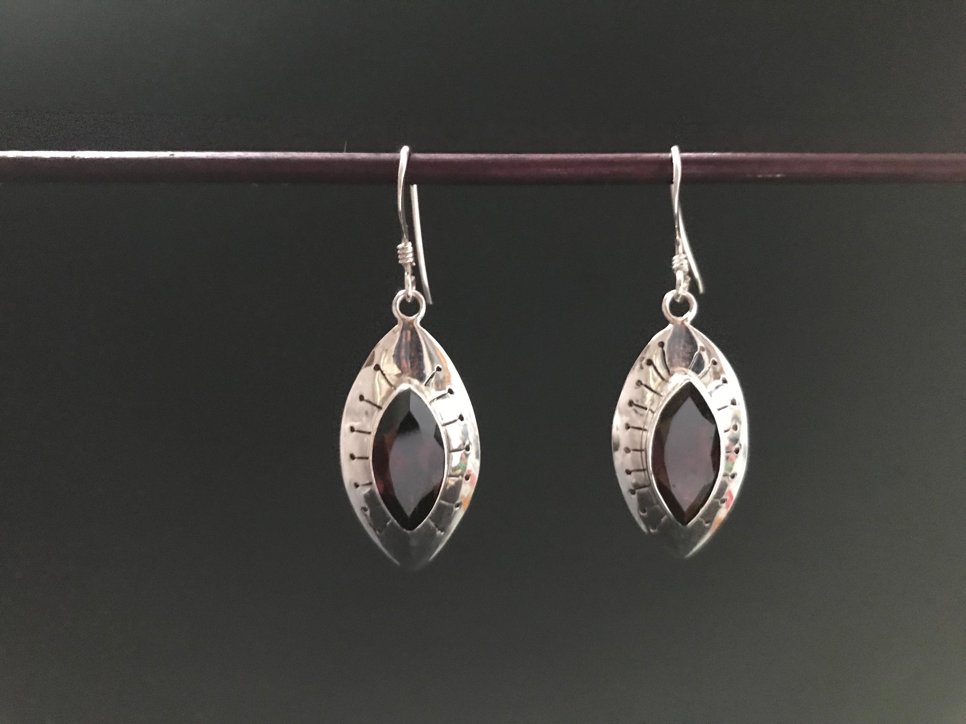 Handmade Eye Designed Silver Earrings - Konmay London