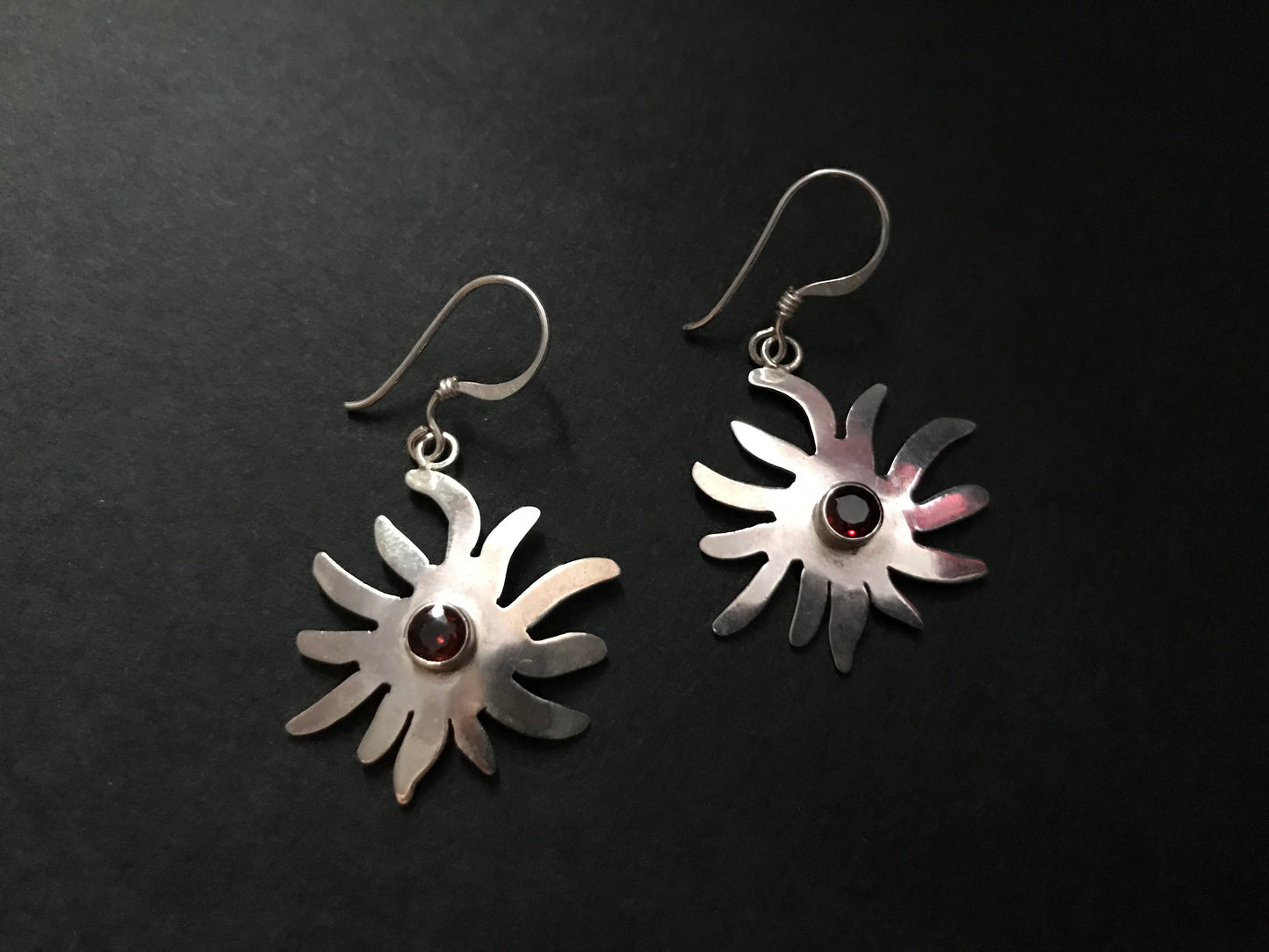 Handmade Star Amethyst/ Citrine/ Garnet Earring - Konmay London