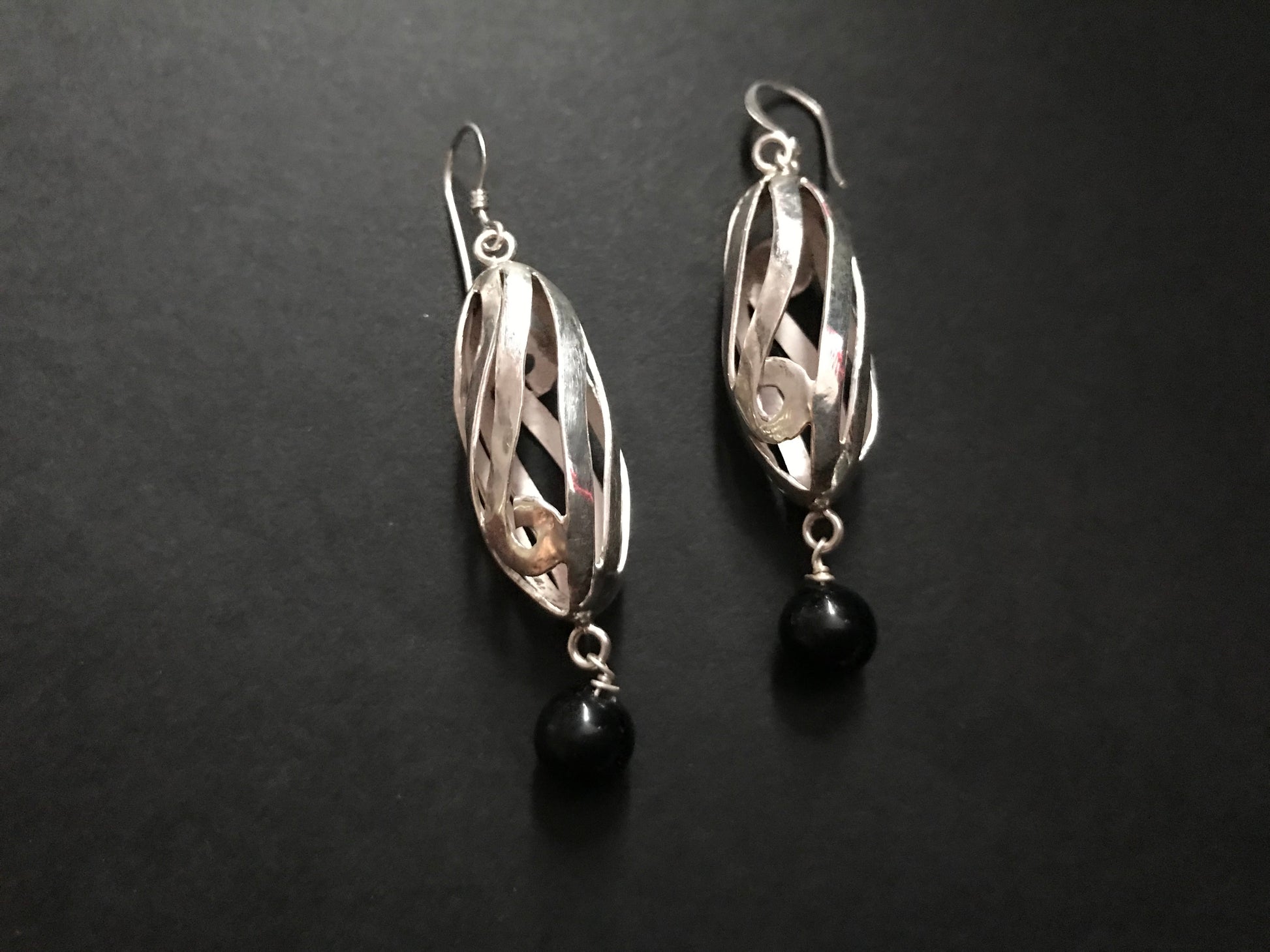 Handmade Spiral Hollow Tube Earrings - Konmay London