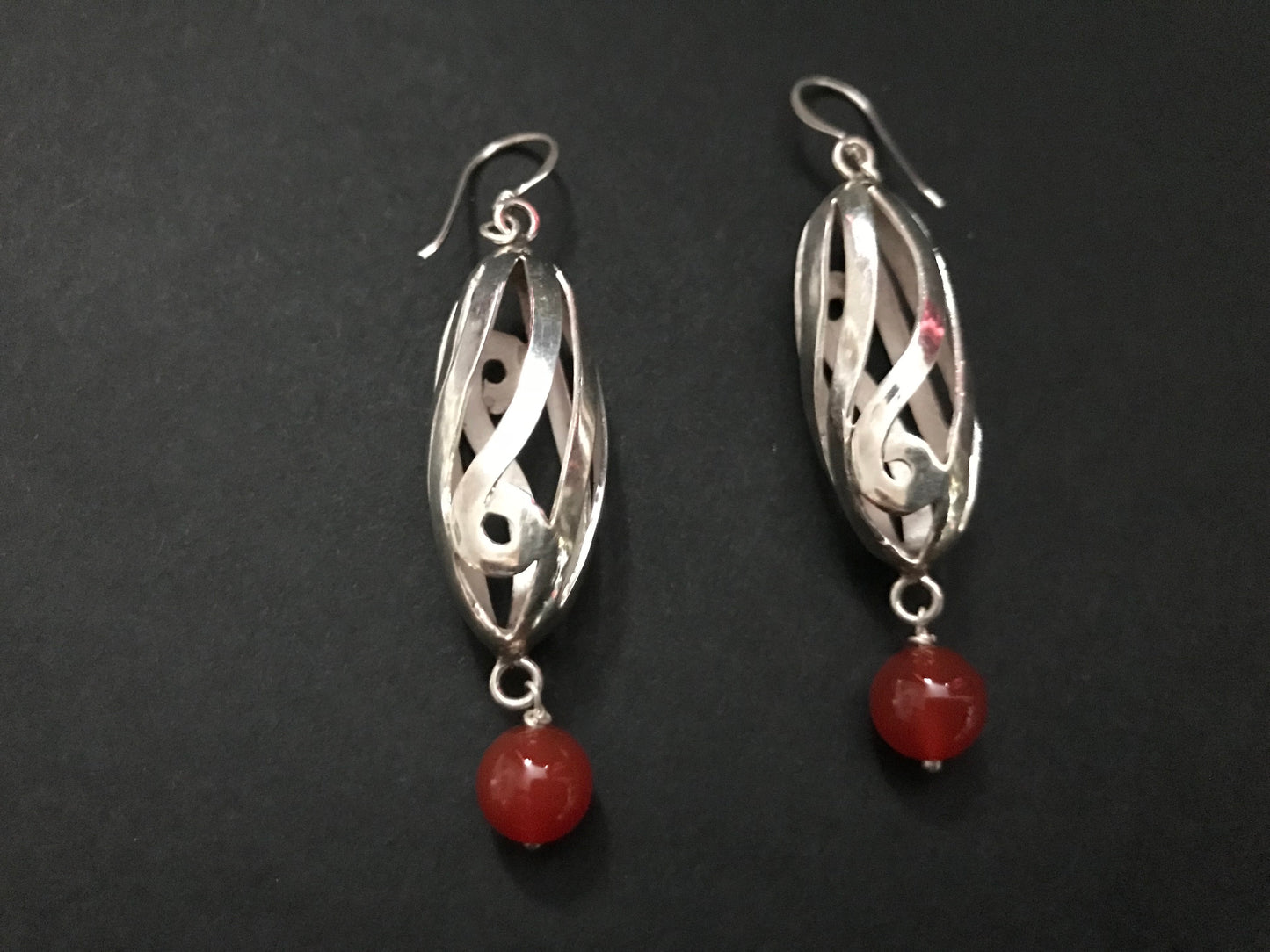 Handmade Spiral Hollow Tube Earrings - Konmay London