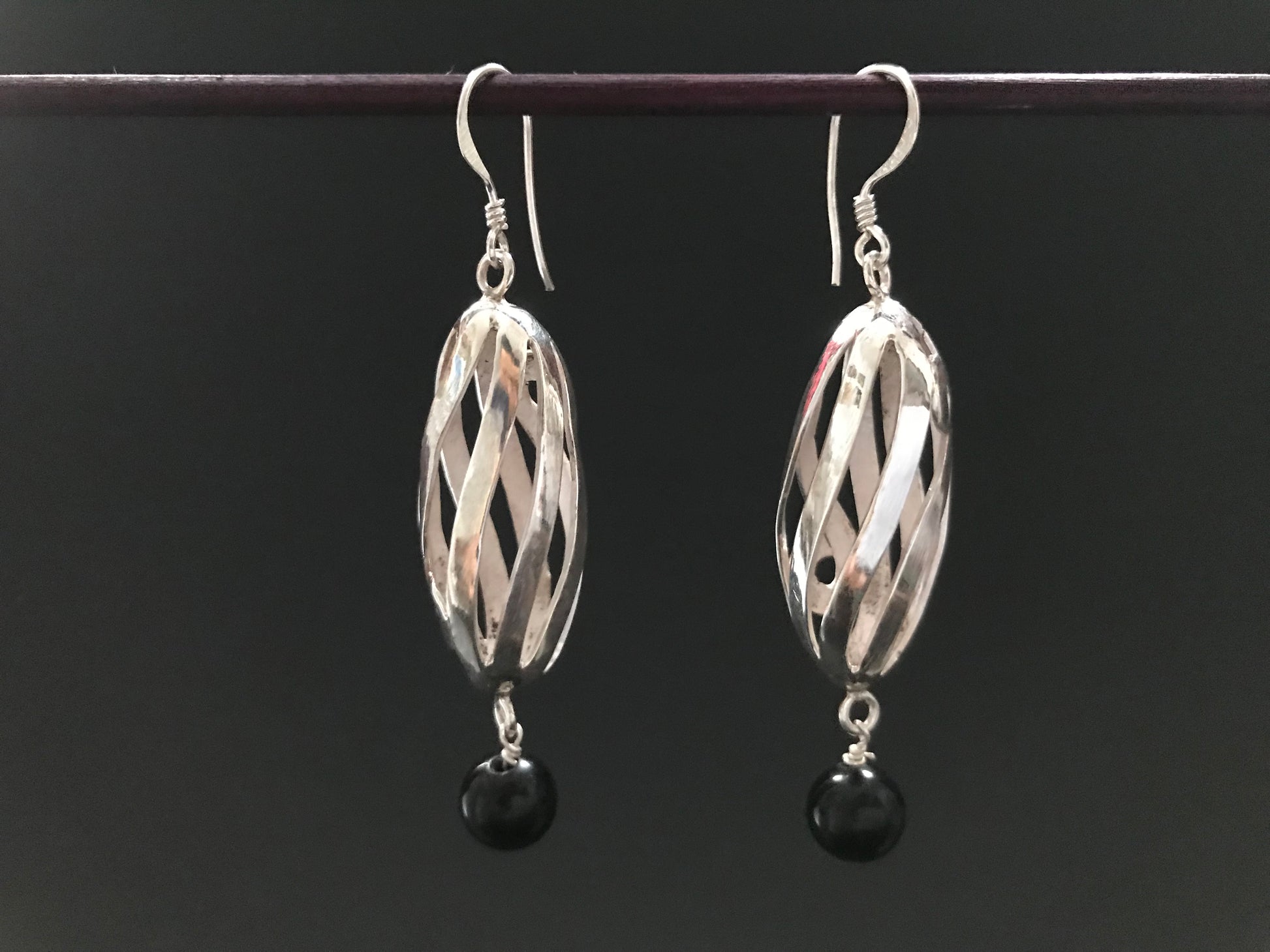 Handmade Spiral Hollow Tube Earrings - Konmay London