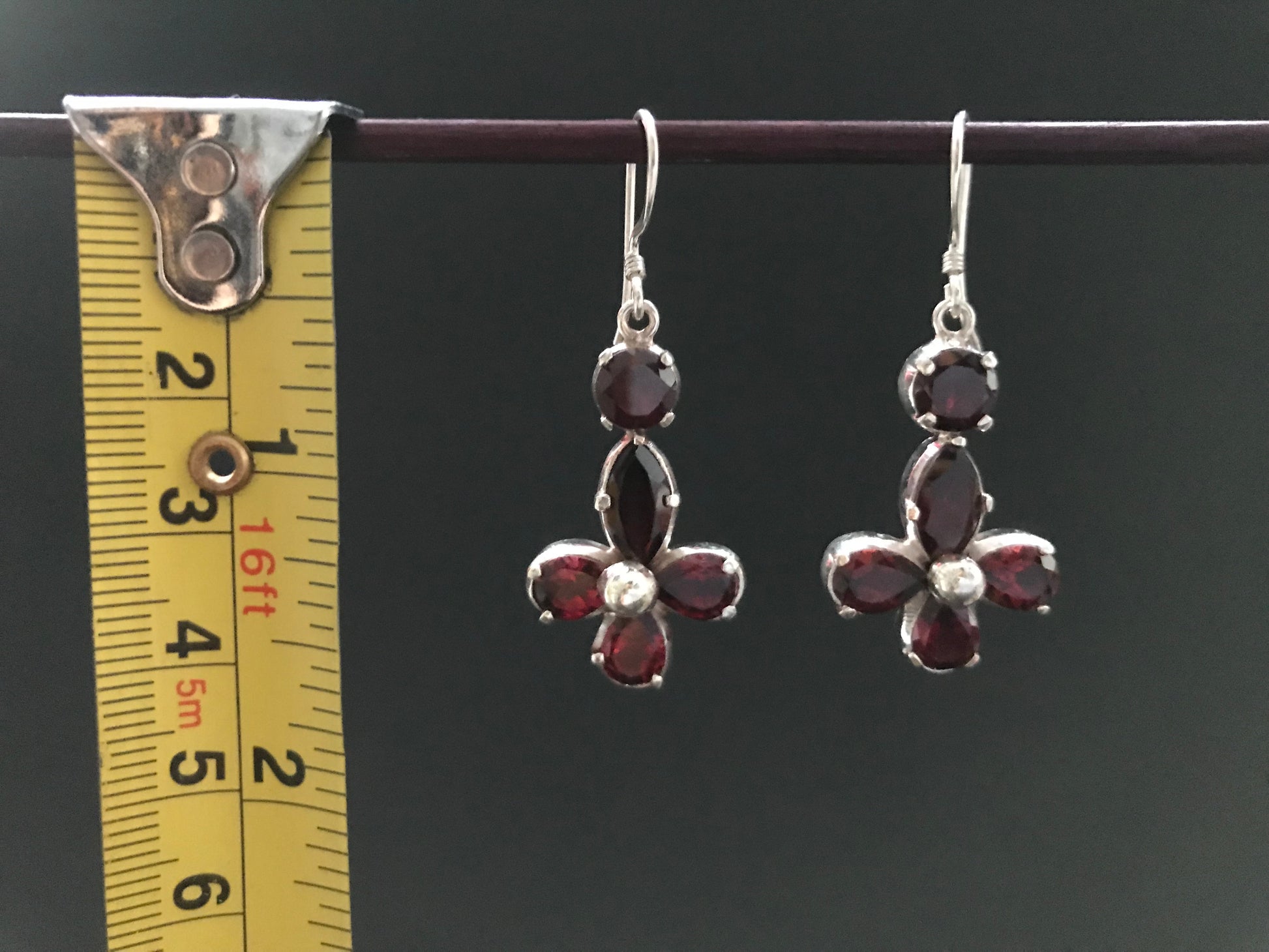 Handmade Amethyst & Peridot/ Citrine/ Garnet Earrings - Konmay London