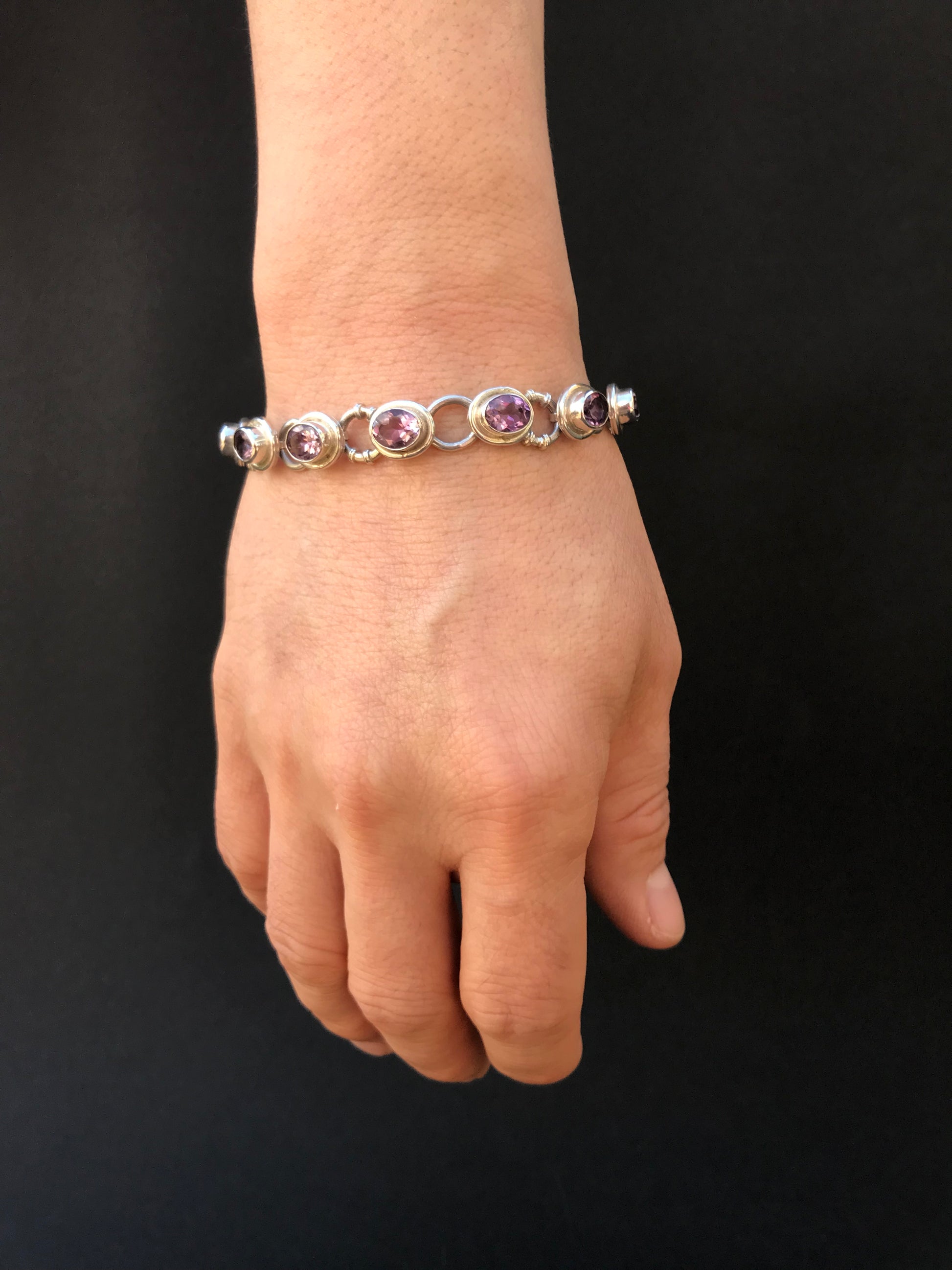 Handmade Bamboo Designed Silver Bracelets - Konmay London