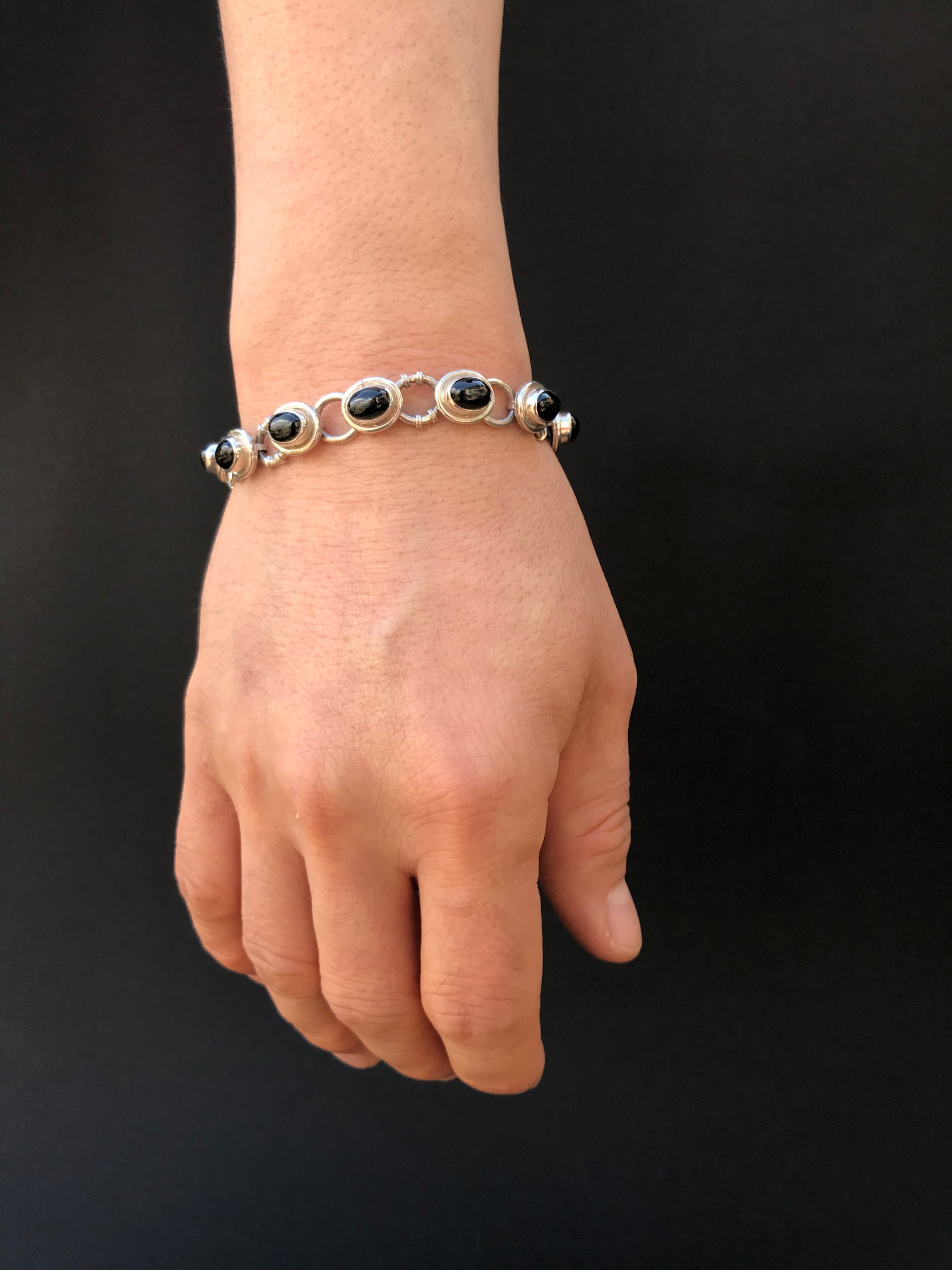 Handmade Bamboo Designed Silver Bracelets - Konmay London