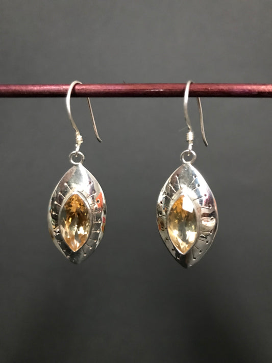 Handmade Eye Designed Silver Earrings - Konmay London